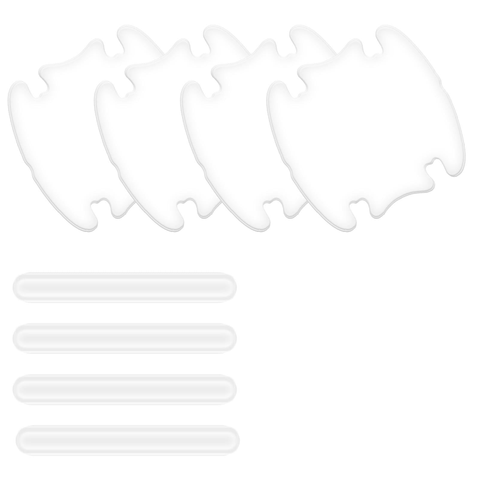 8 PCS Car Door Handle Anti-Scratches Sticker, Silicone Clear Car Door Handle …