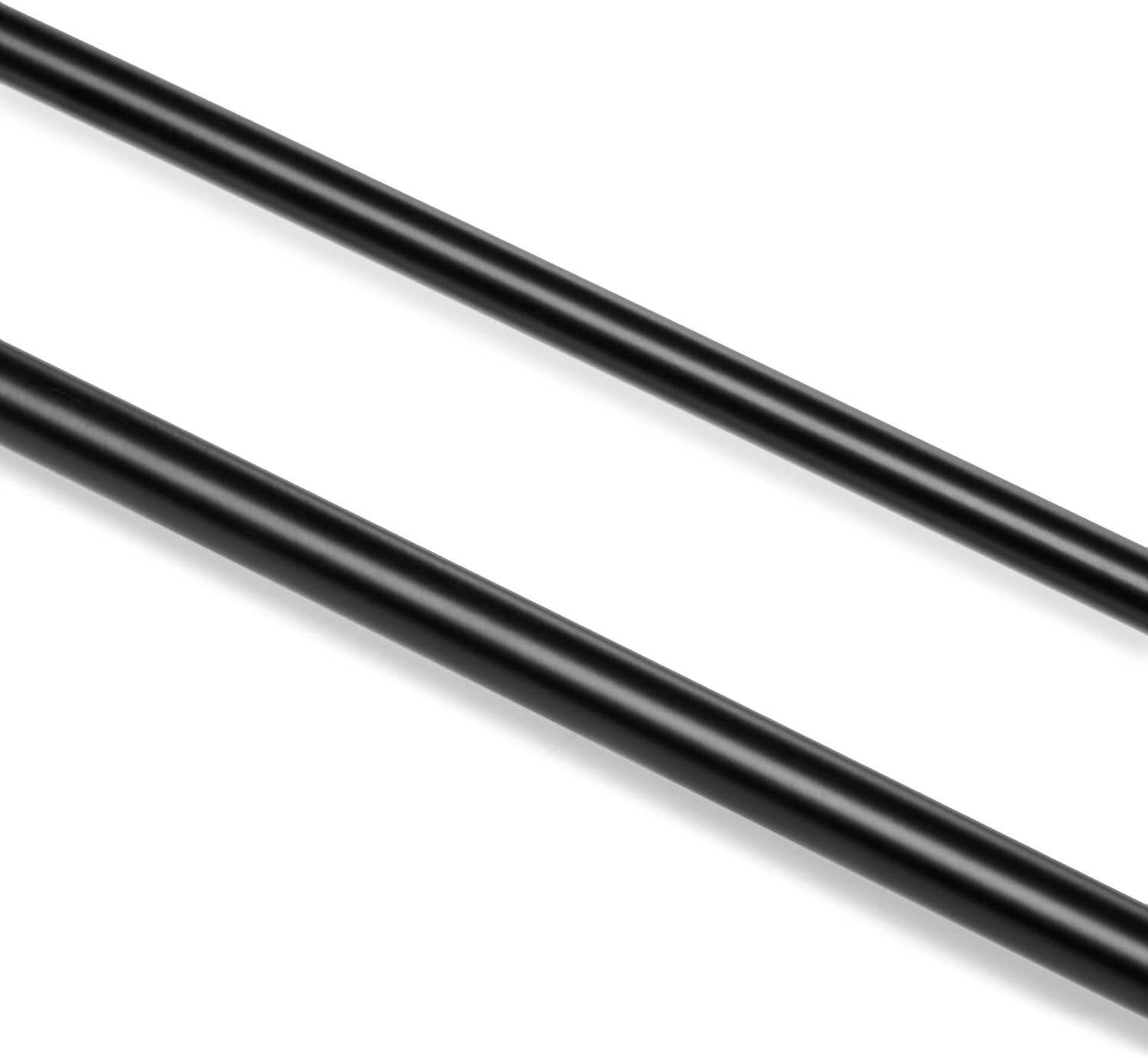 Amazon Basics Room Darkening Double Curtain Rod, 48 – 88 Inches, Black