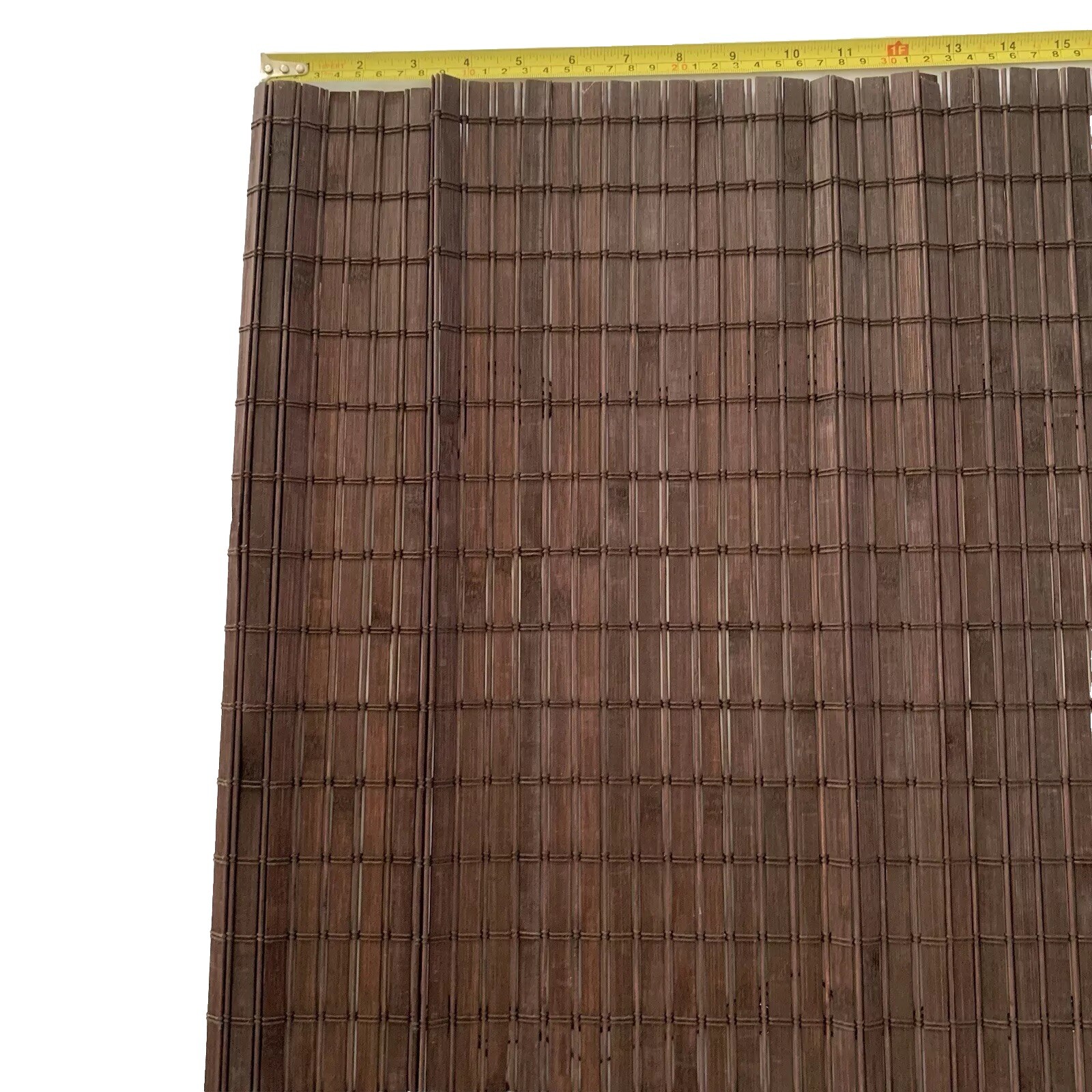2 Natural Woven Roman Shades With Rear Lift Cords For Child Safety 23W 60L