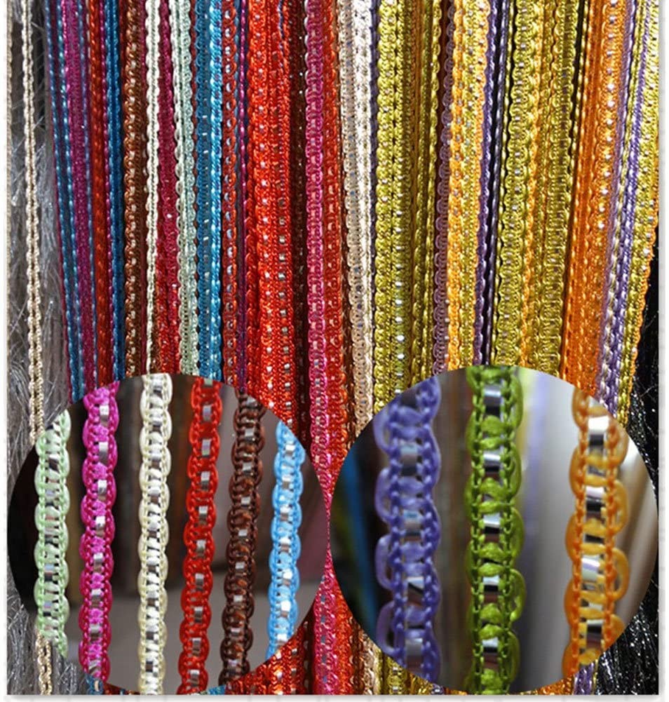 Door String Curtain Wall Panel Fringe 39x79in Multi Color FROM USA