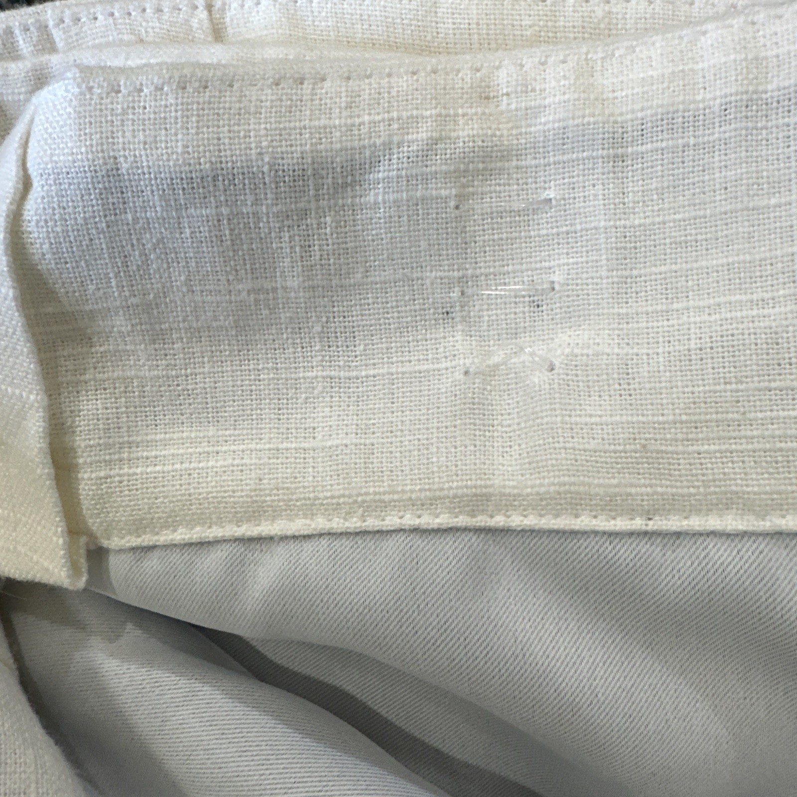Pottery Barn EMERY Drape 100×108″ IVORY blackout lining 2 panels