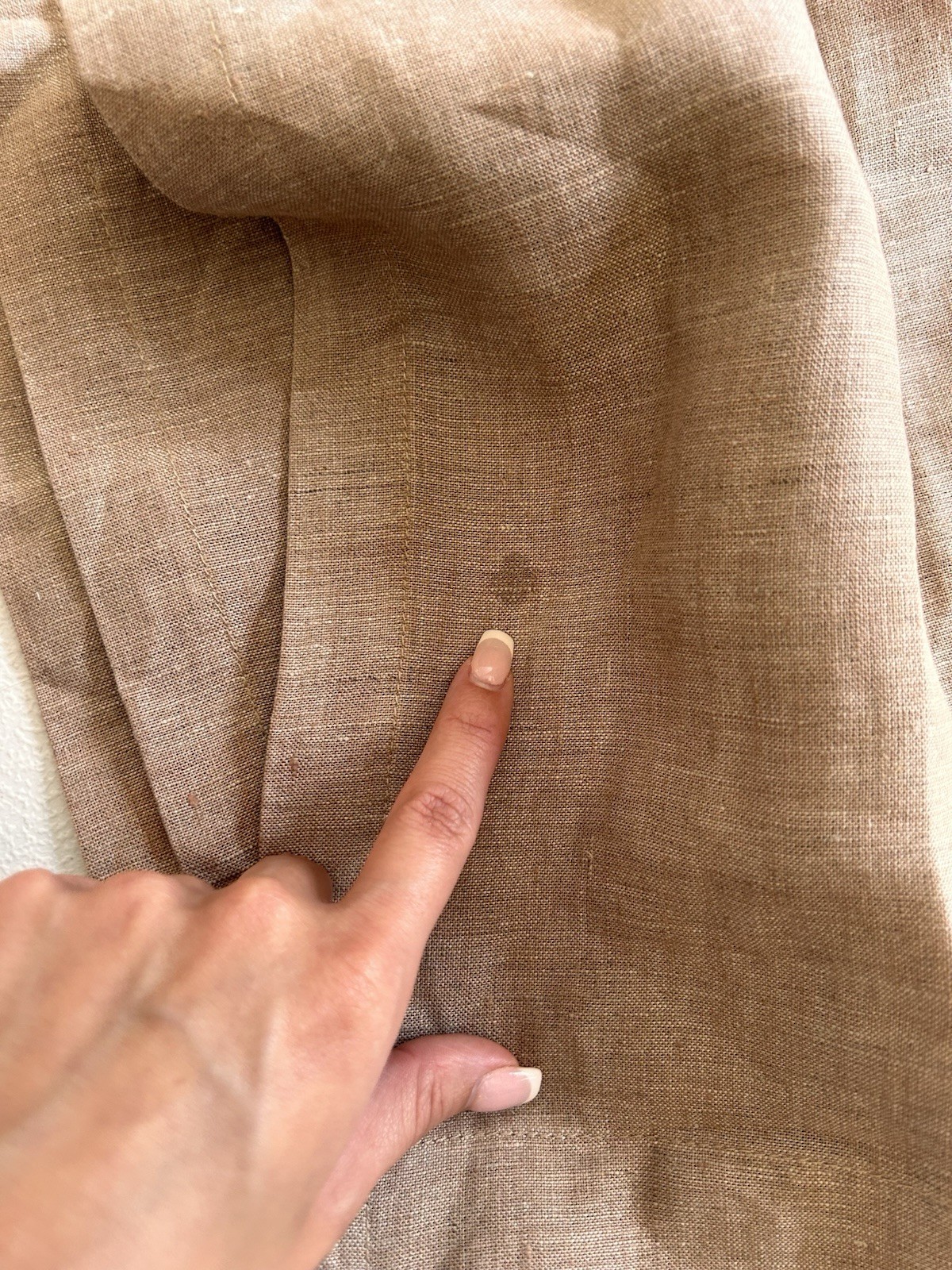 West Elm European Flax Linen Unlined Curtain (1) 48”x96” Sandstone Melange READ