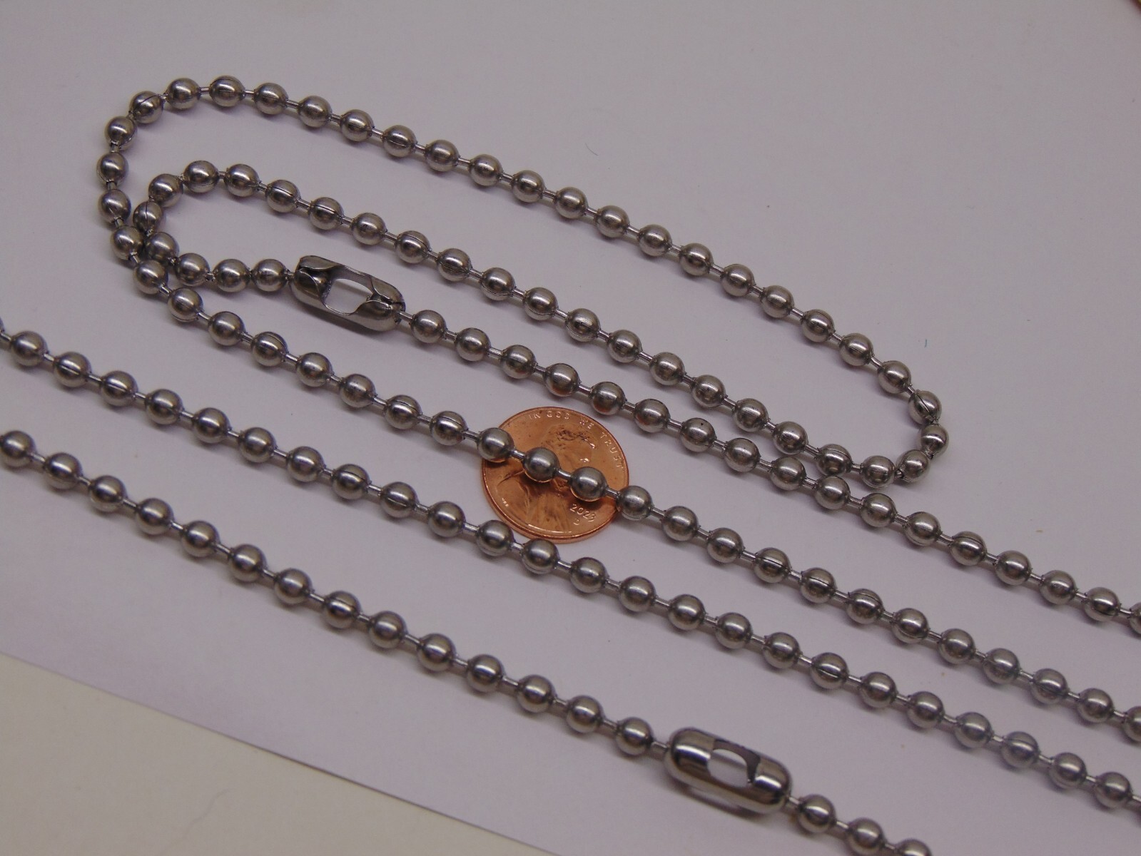 Roller Shade replacement chain 4.5mm Stainless Steel Ball Bead #10 + connectors