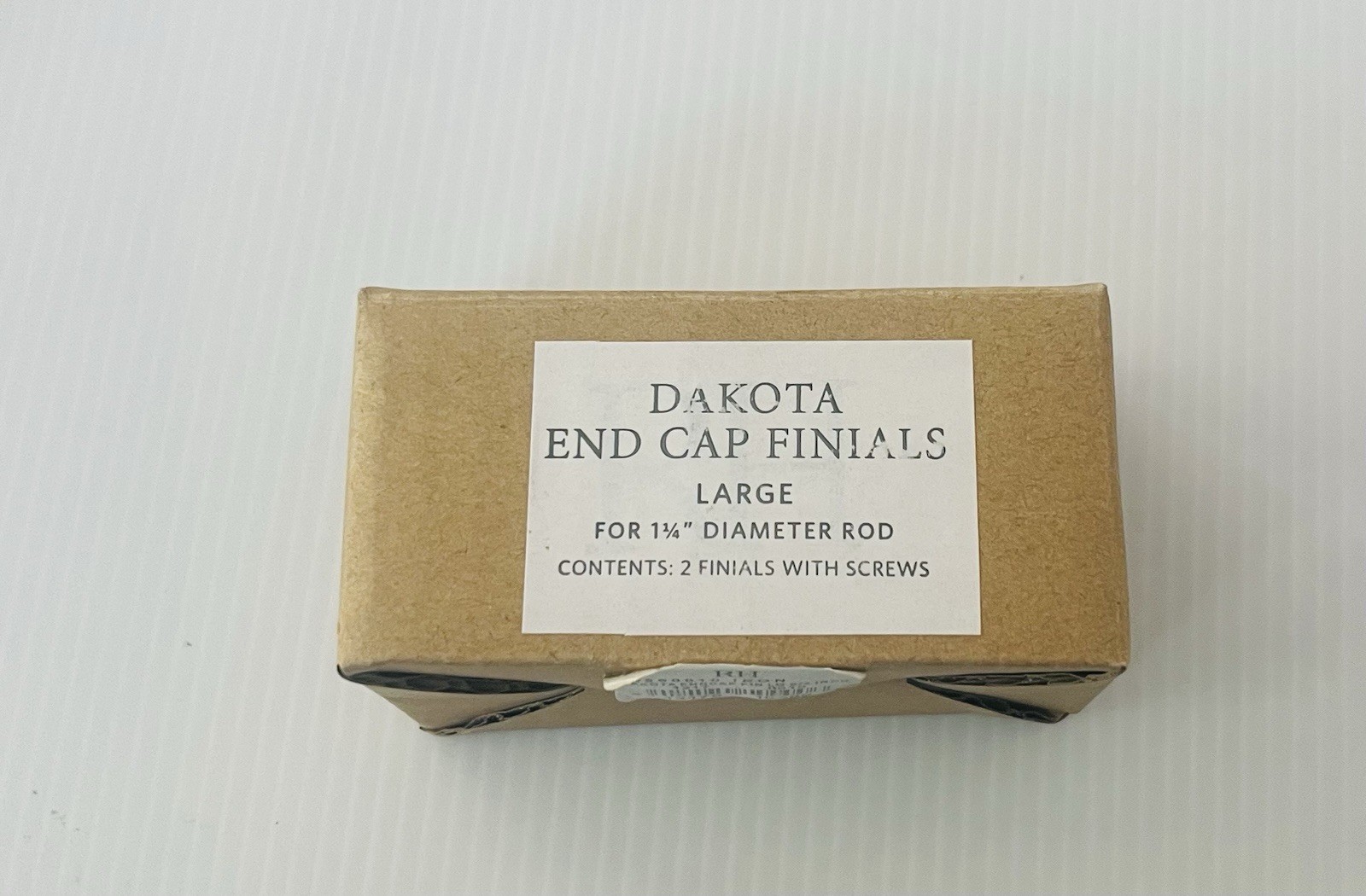 Restoration Hardware Dakota End Cap Finials Large 1 1/4” Diameter Curtain Rod