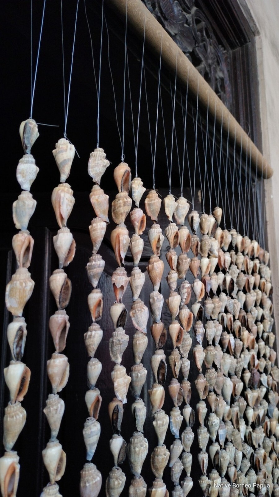 10 strand Papua big shells curtains,new guinea art, home decor, gifts,wall deco