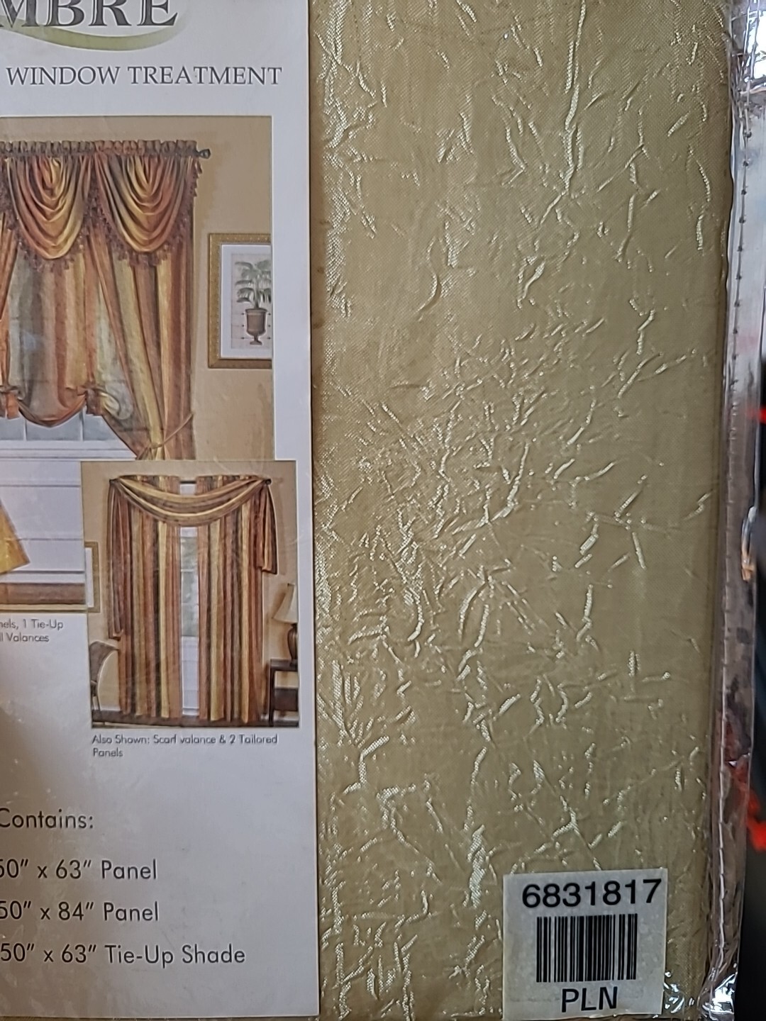 Achim Importing Company Ombre Sandstone 50 x 84-Inch Panel 2Pc