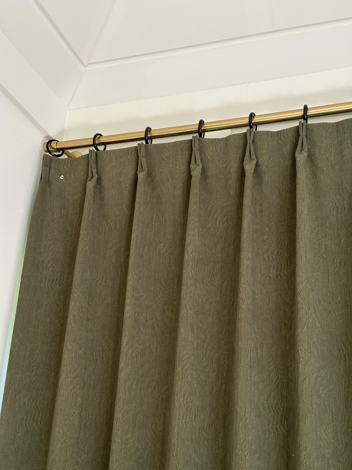 Black curtain rings easy glide with smooth quiet insert