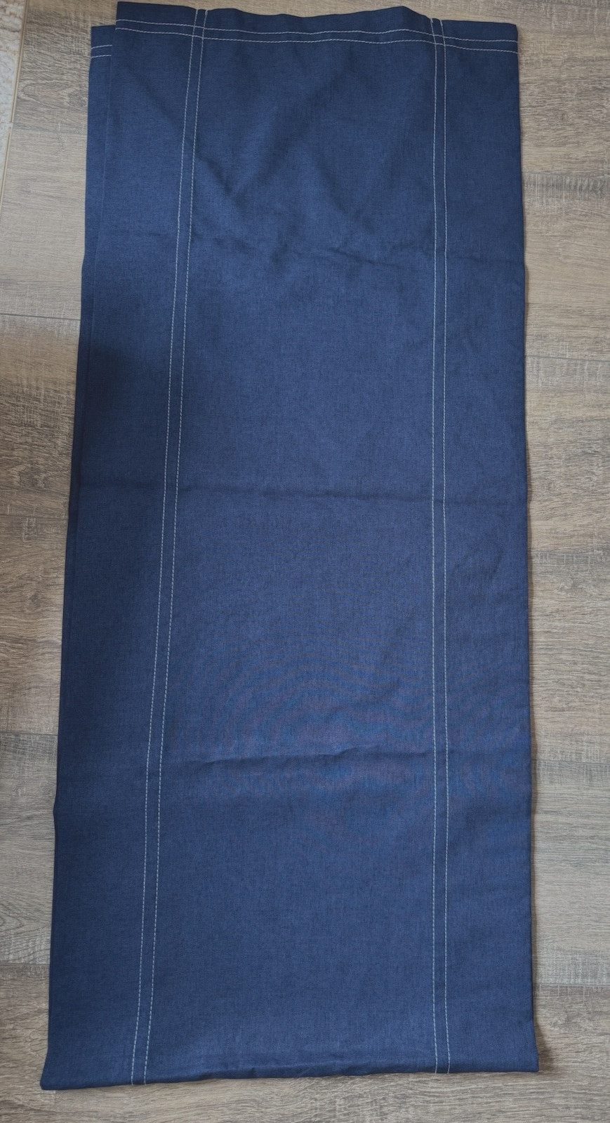 Ralph Lauren American Living Valance Navy Blue White Stitching Country Decor
