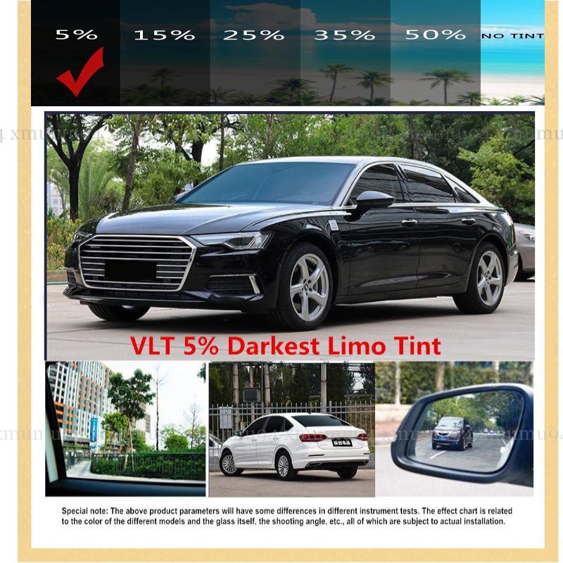 Nano Ceramic Window Tint Film Roll 5% 20% 35% 50% VLT for Home Office Car Truck