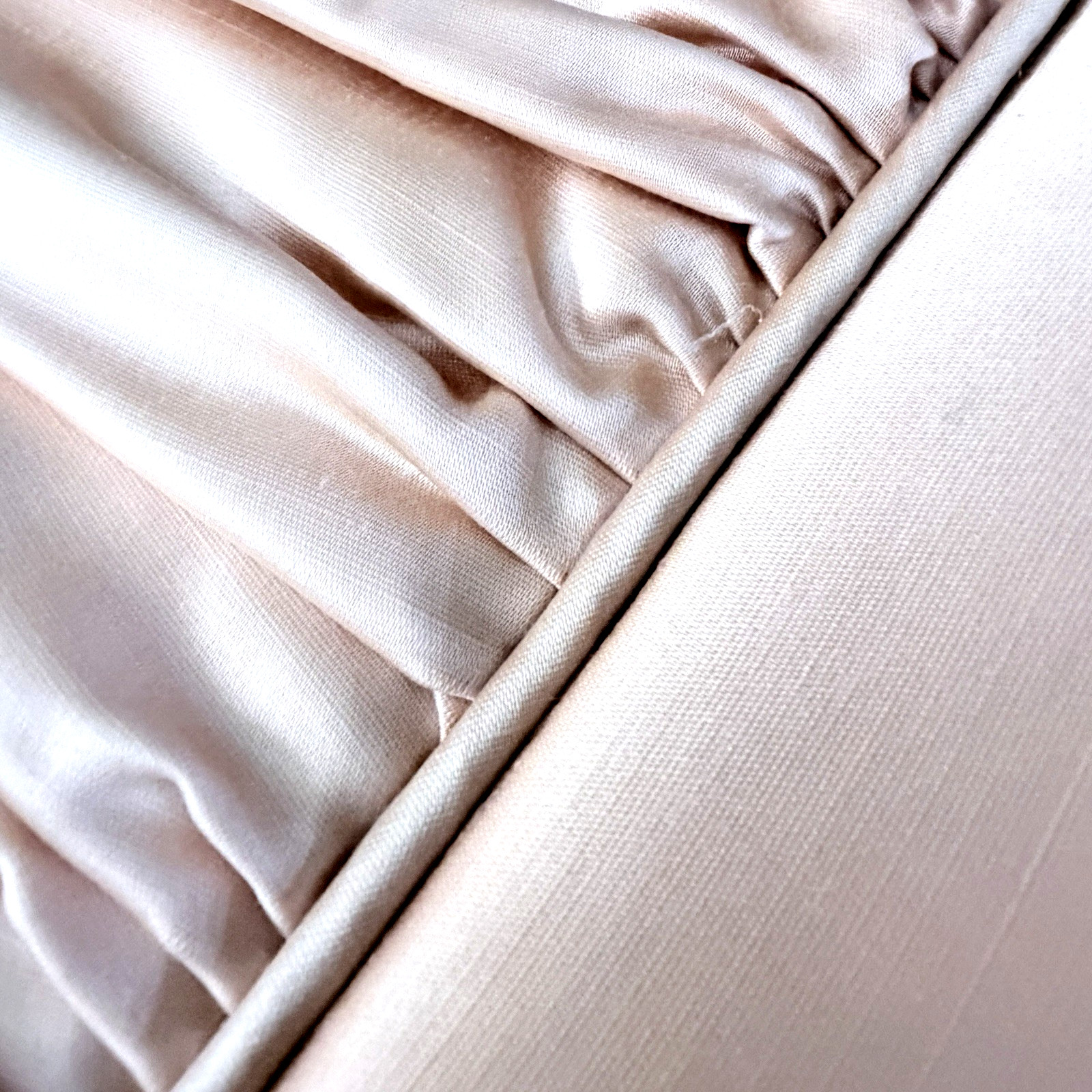 Window Cornice Satin & Silk with Matching Custom Peach Drapery 9 Pieces Total