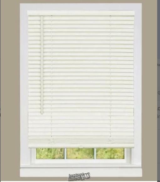 Achim Cordless Sundown 1″ Room Darkening Mini Window Blind, Alabaster 36 x 64
