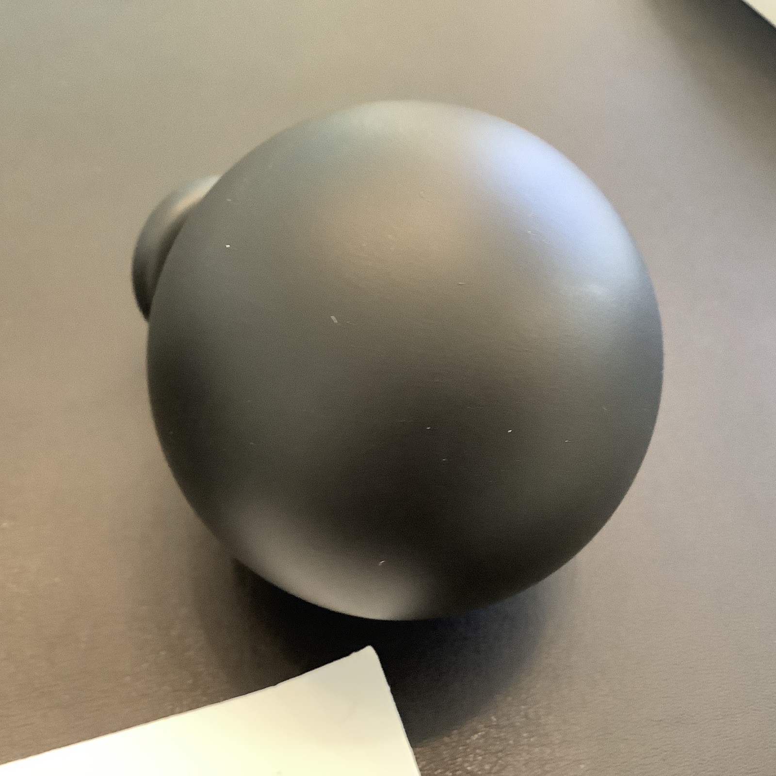 Restoration Hardware Easton Solid Brass Ball Finials (Set of 2) Medium Black