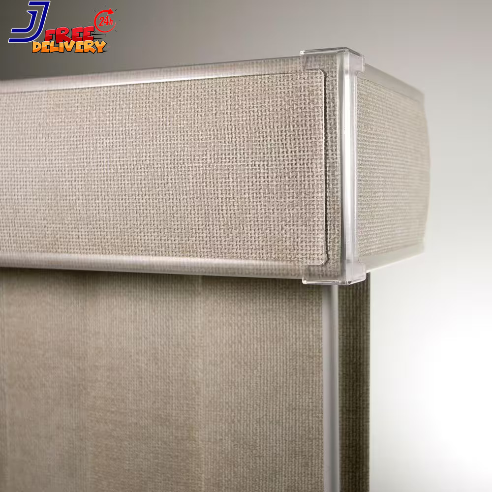 Room Darkening Textured Vertical Blinds for Sliding Doors Kit with 3.5 In. Slats