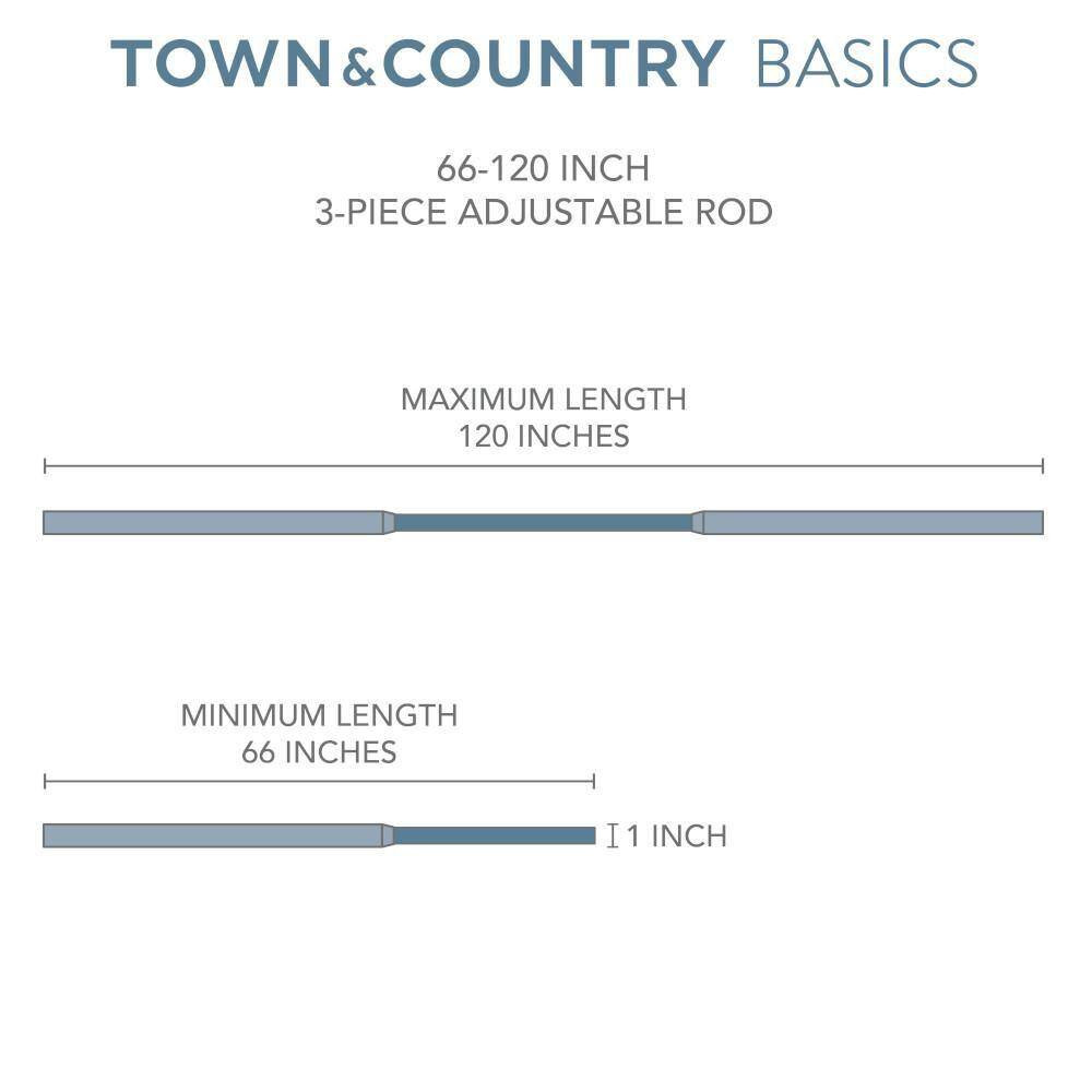 Modern Sphere 66 In. X 120 In. Matte Gold Single Curtain Rod