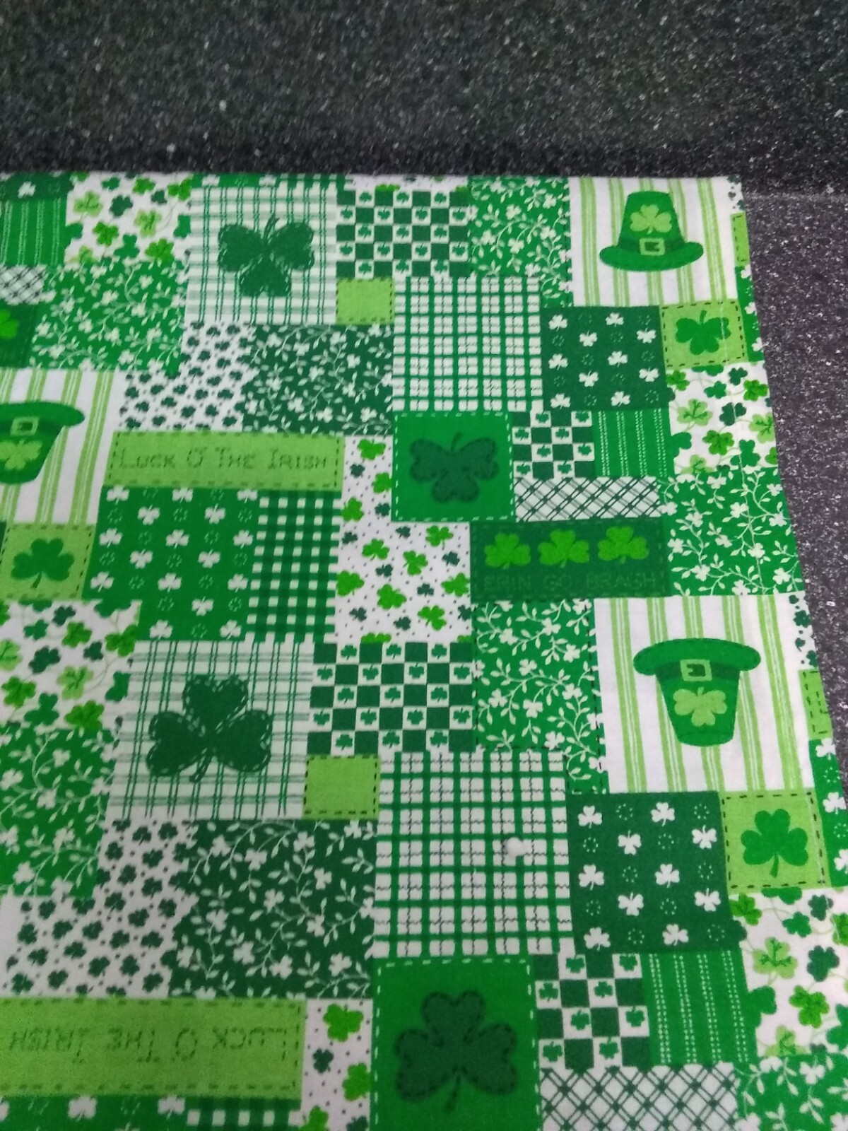 Vintage Shamrock Window Curtains, St Patrick’s Day 20″”W x 40″L (Pack of 2)