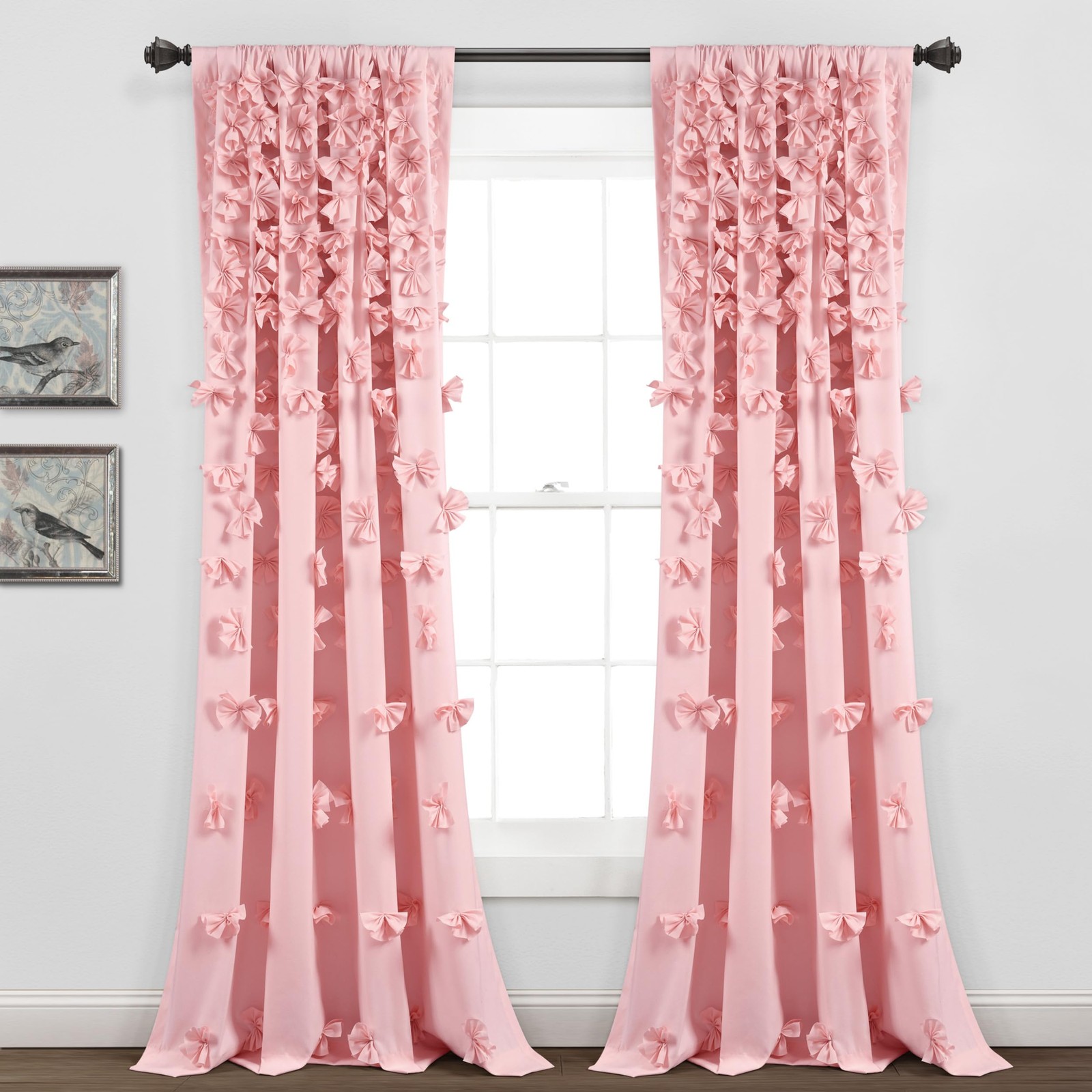 Riley Window Curtain, 213.4 x 137.2 cm, Pink