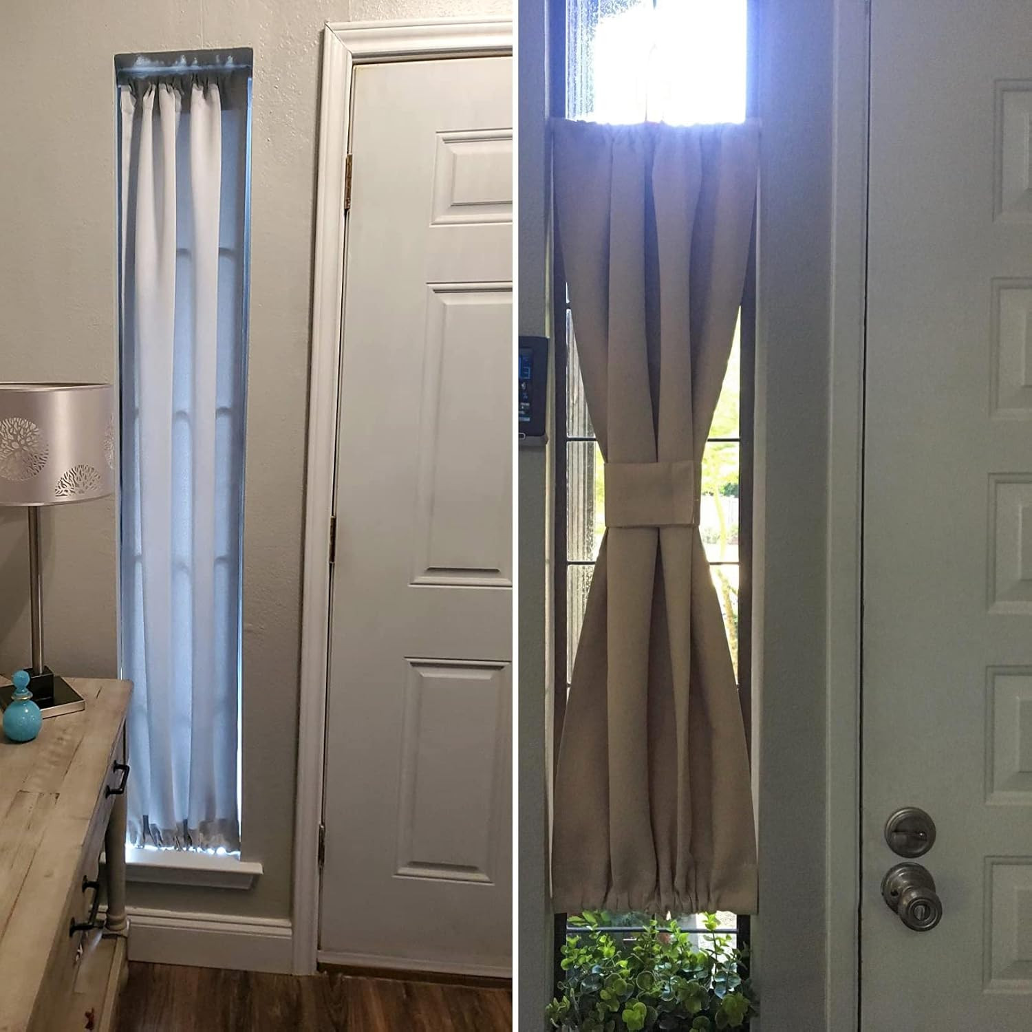 2 Pack Smallest Spring Tension Curtain Rod 5.25 to 7.5 Inch Adjustable, Mini Thi
