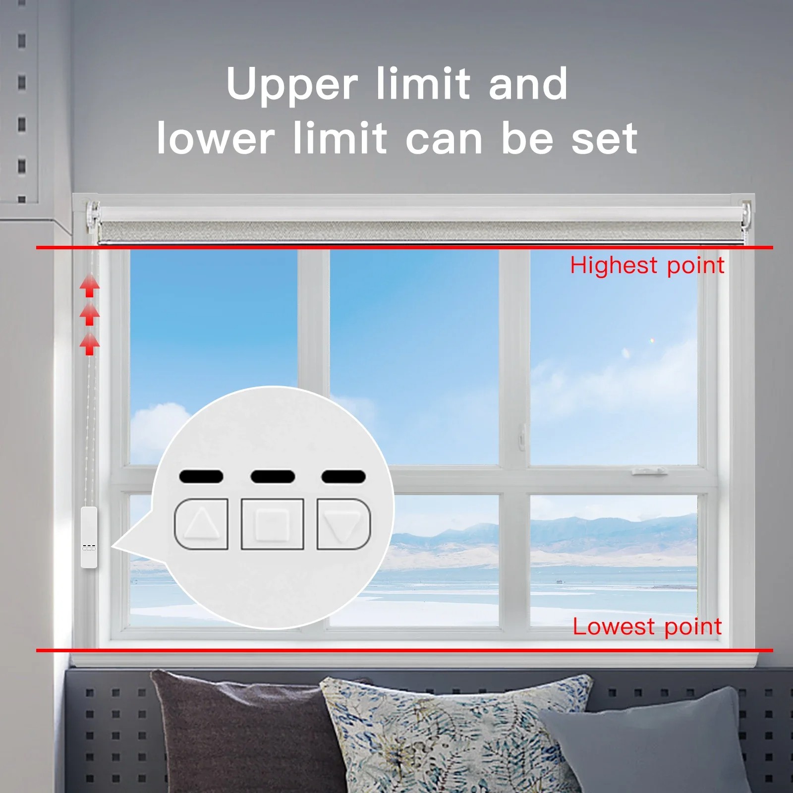 MOES Tuya WiFi、Zigbee Smart Motor Electric Chain Roller App via Alexa/Google