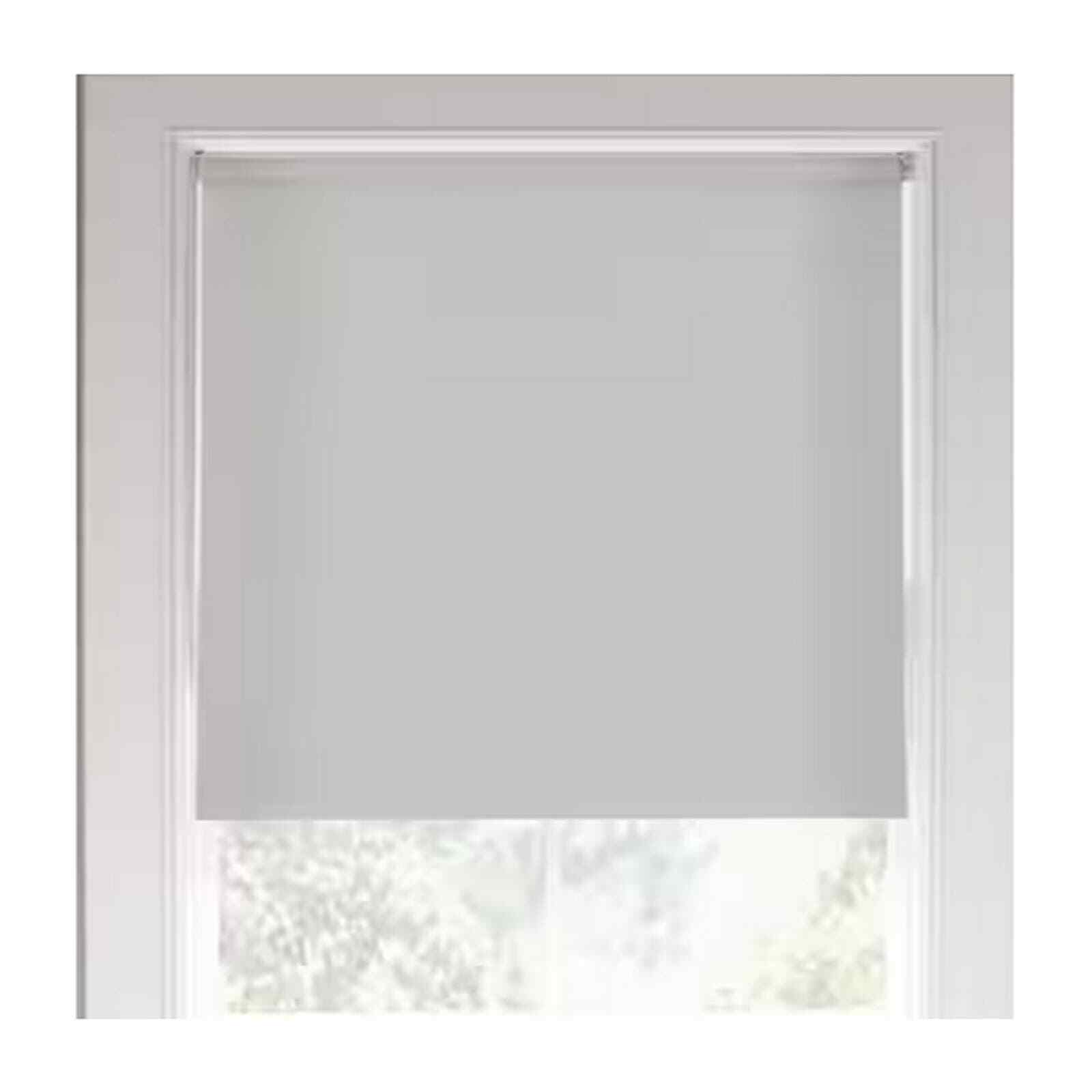 White Cordless Blackout Vinyl Roller Shade 55.25 in. W x 78 in. L +Free Shipping