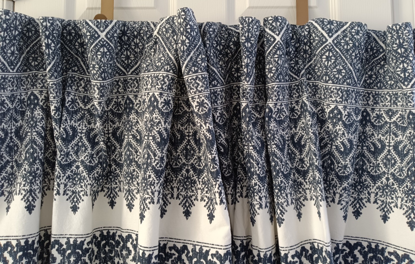 INK+IVY 100% Cotton 2 Panels Curtain Chenille 48”x 80” Geometric Boho Farmhouse