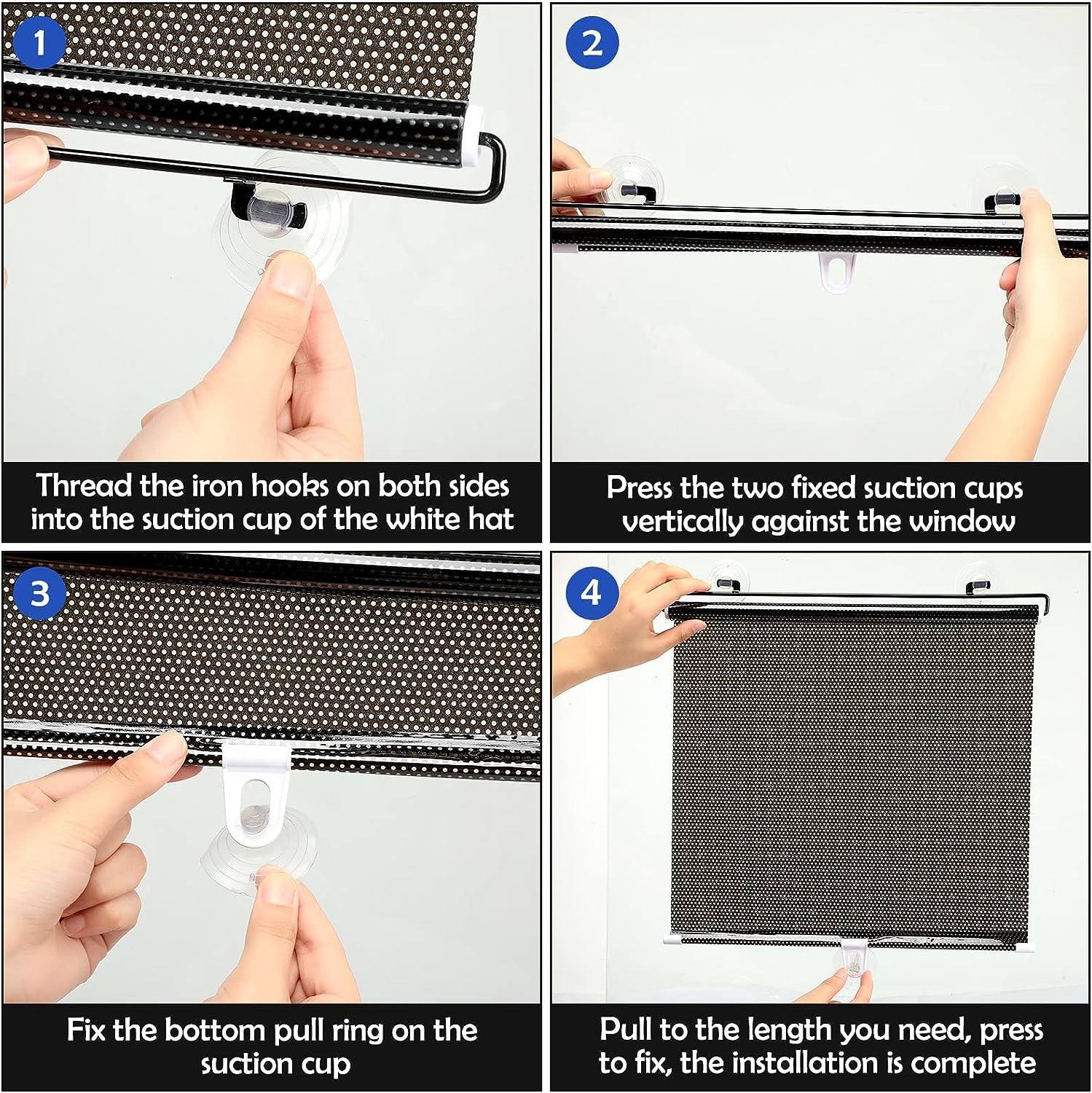 Car Retractable Front Side Windshield Sun Shade Visor Truck Window Block Cover