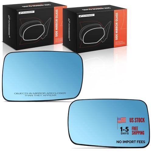 2-PC Driver and Passenger Side Heated Mirror Glass with Backing Plate