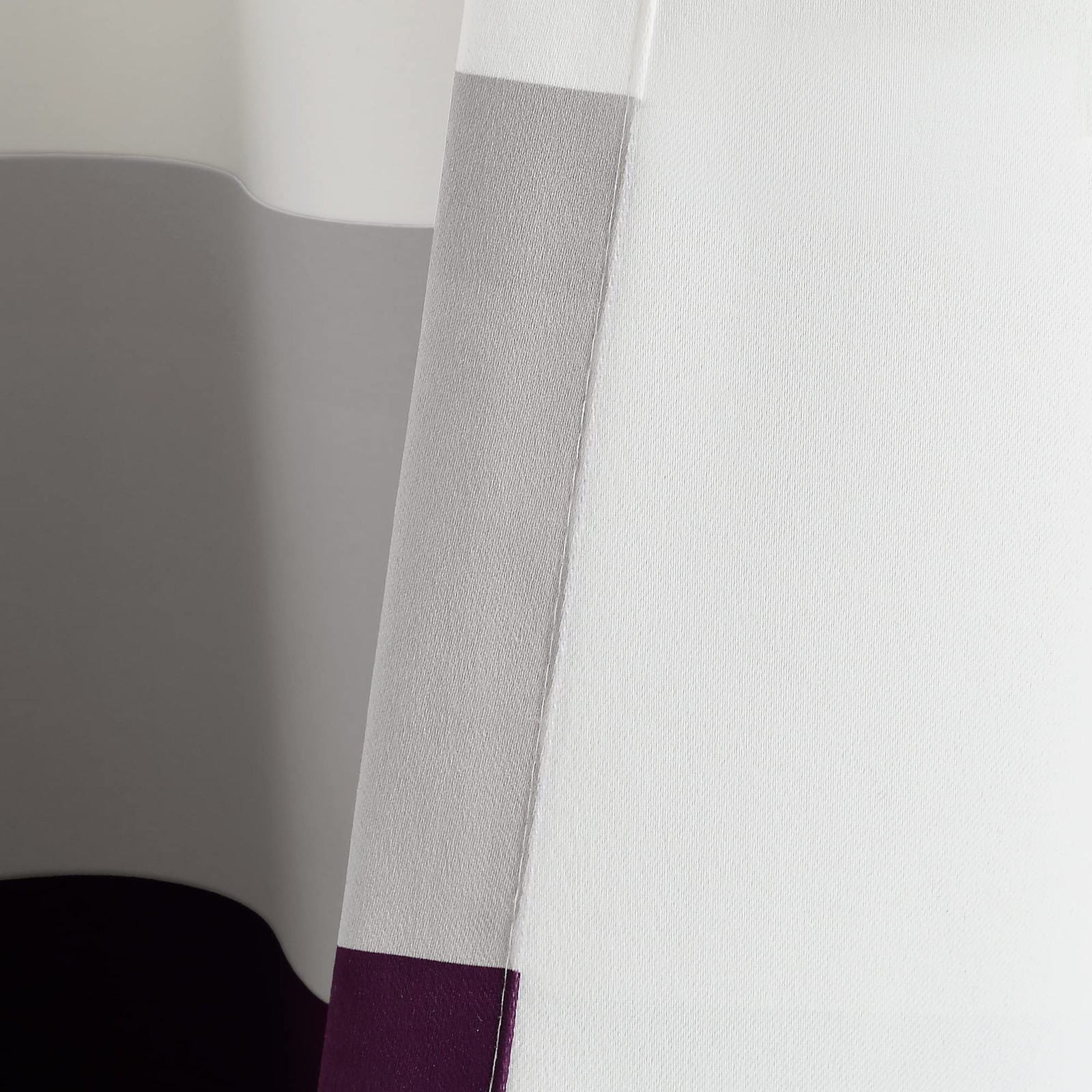 Lush Decor Alexander Color Block Light Filtering Window Curtain Panel Pair 52W
