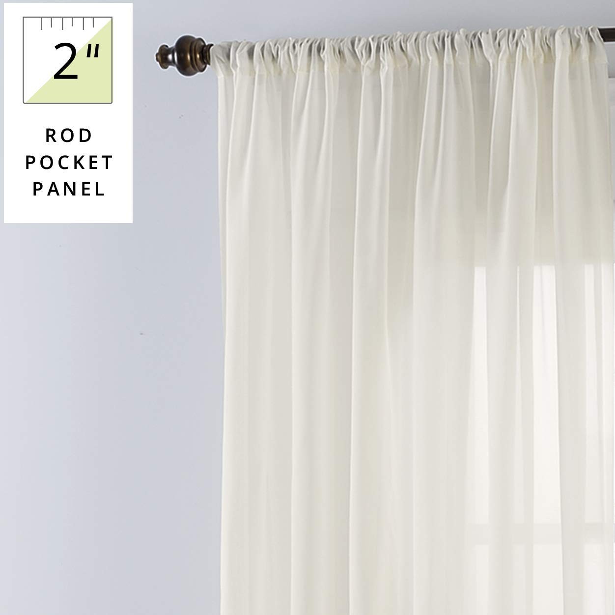 Smartsheer Thermoregulating Semi-Sheer Curtains Energy-Saving Privacy Panels Uv