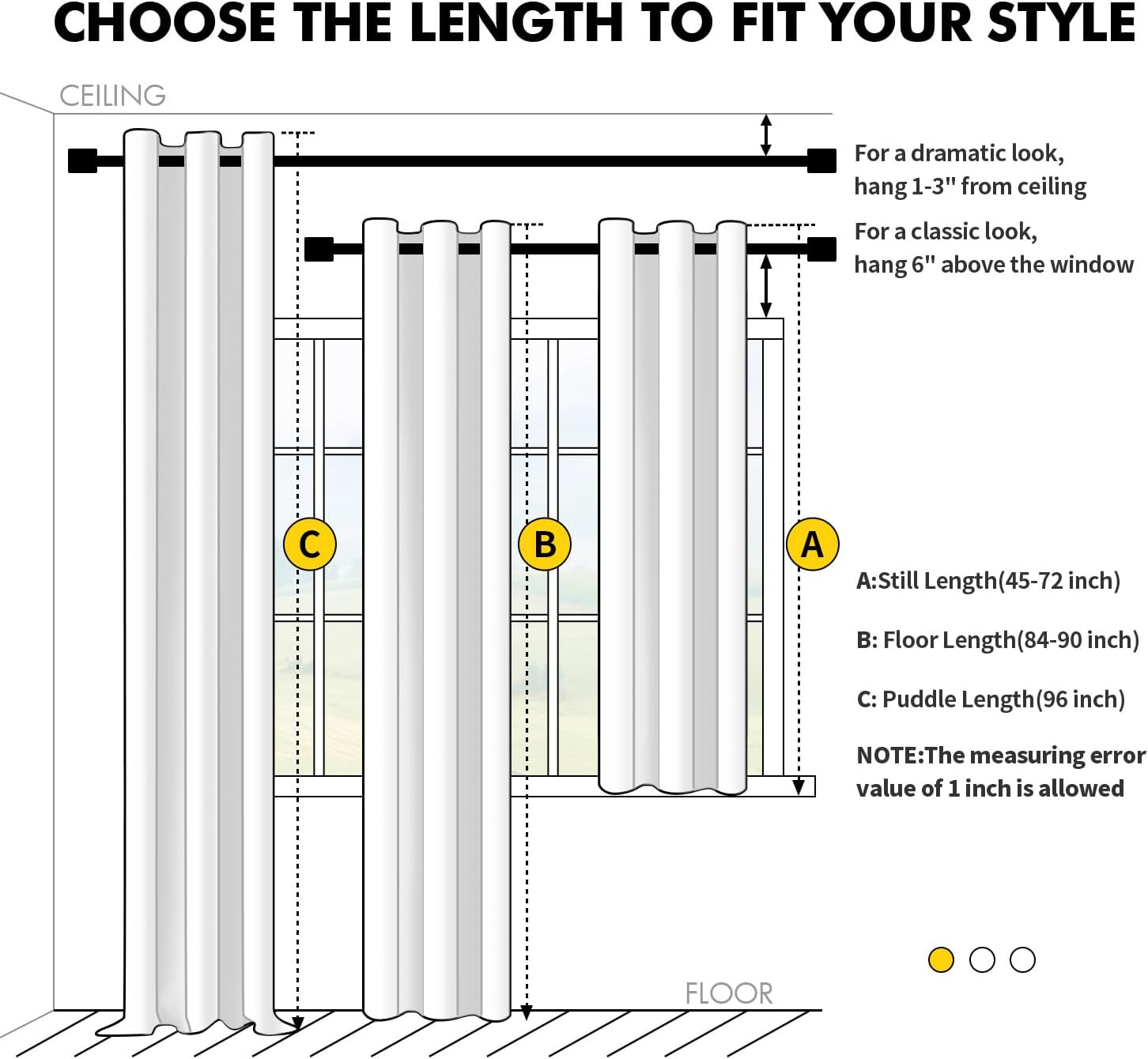 MIULEE Blackout Curtains for Bedroom Living Room 2 Panels, Thermal Insulated Roo