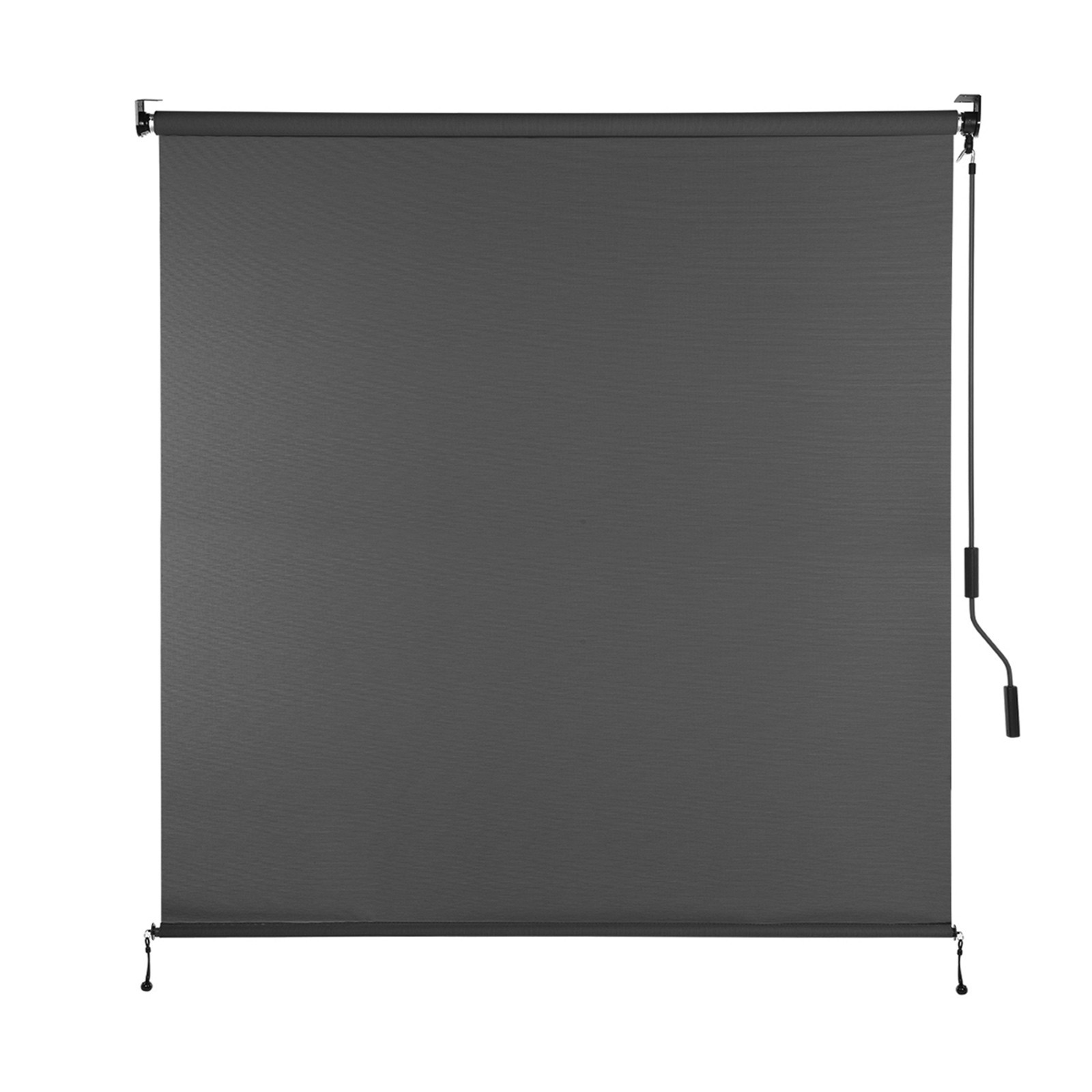 7ft (W) x 8ft (H) Outdoor Roller Shades 5% Openness Cordless Sun Roll up Shade