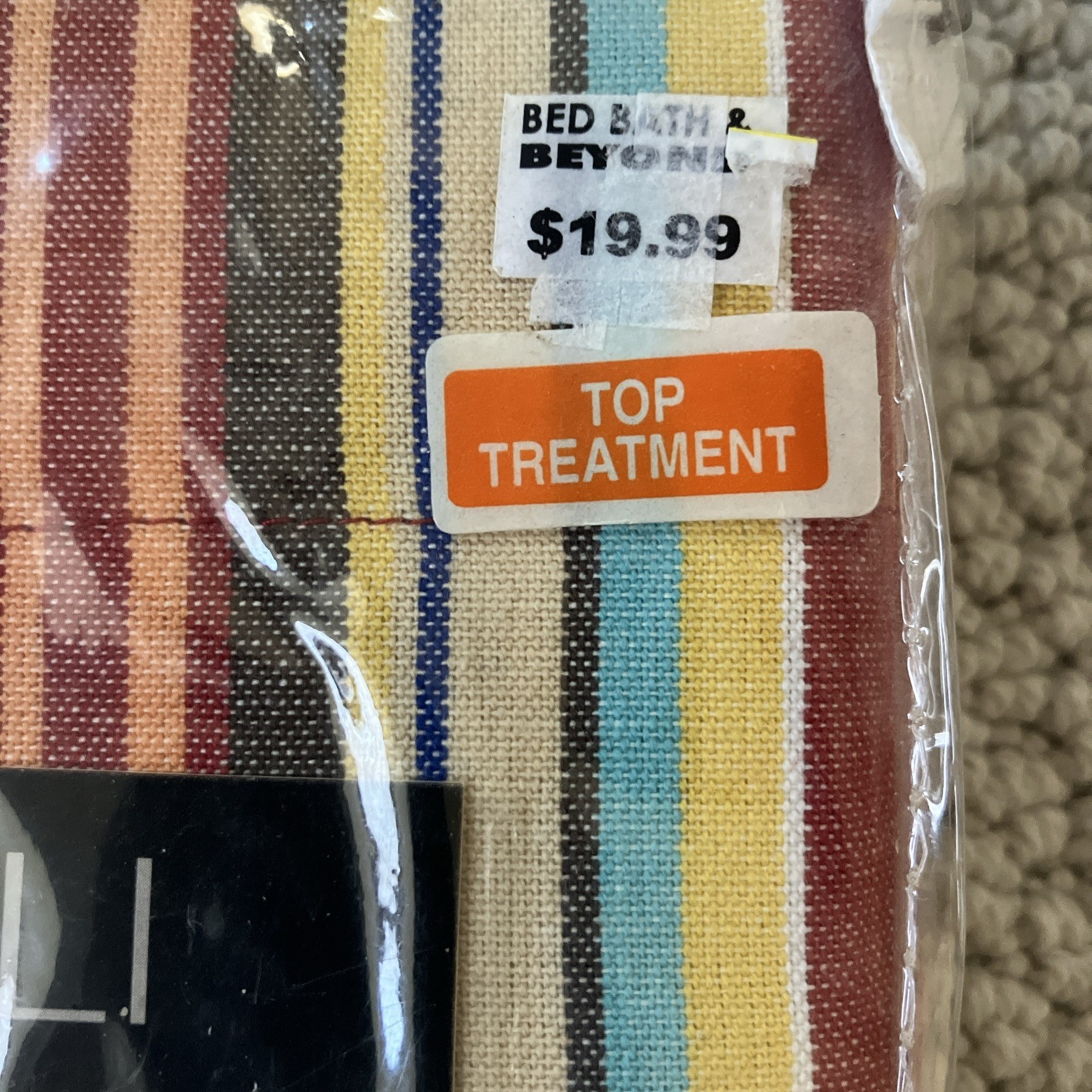 Multi Color Stripe Valance, 52” X 15 INCHES Mexicali