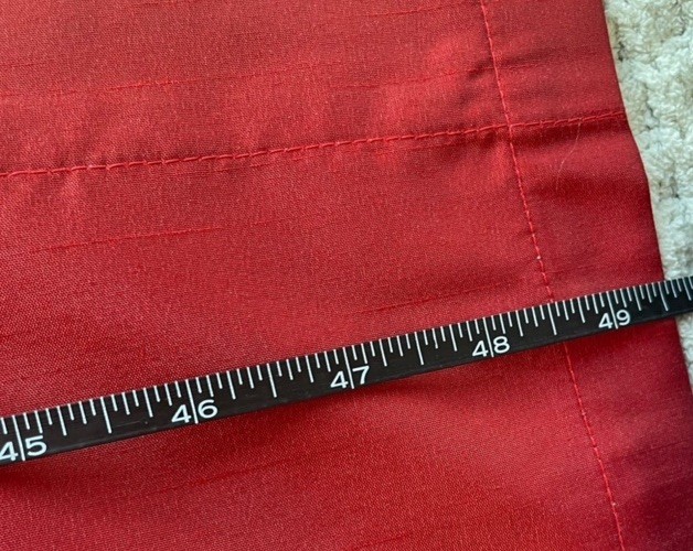 Country Curtains Panel Red Solid 84x48in Style 50415