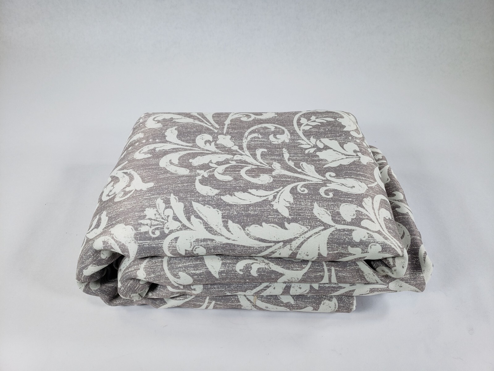 jinchan 100% Blackout Curtains for Bedroom Silver Grey Patterned 52″W X 96″L