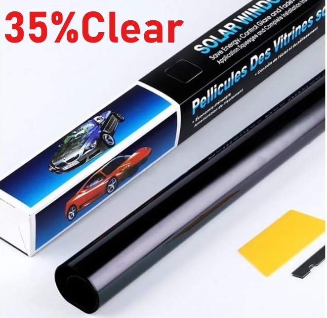 600x50cm Black Car Window Film Roll Home Window GlassSolar UV Protector Films