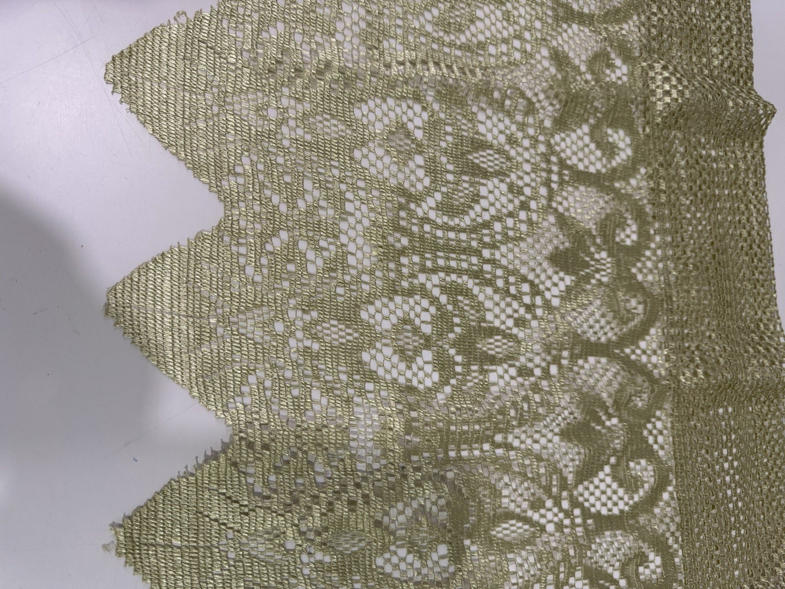 laura ashley Lace window valance Set Of 2 Colors Sage