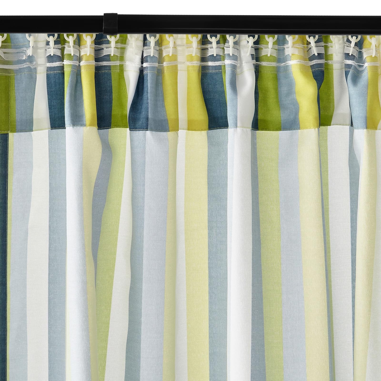 4 PCS Black Adjustable Tension Window Curtain Single Rods 2542 Inch Hardware