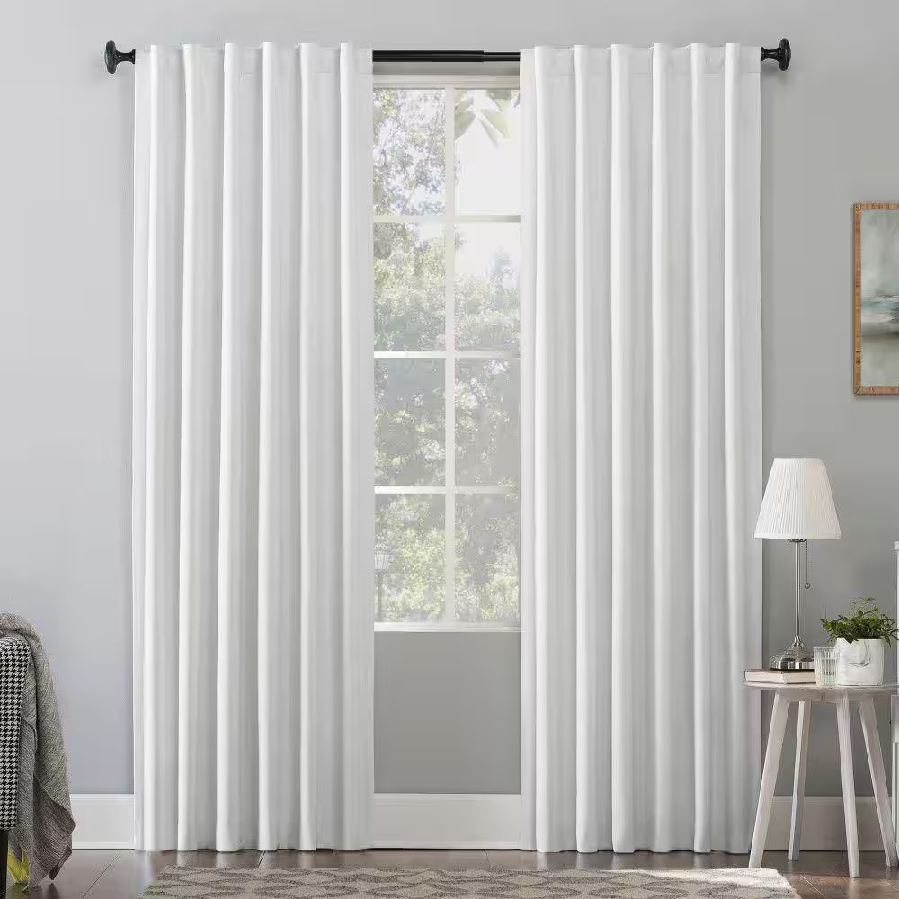 Amherst Velvet Noise Reducing Thermal Pearl Polyester 50 In. W X 108 In. L Black