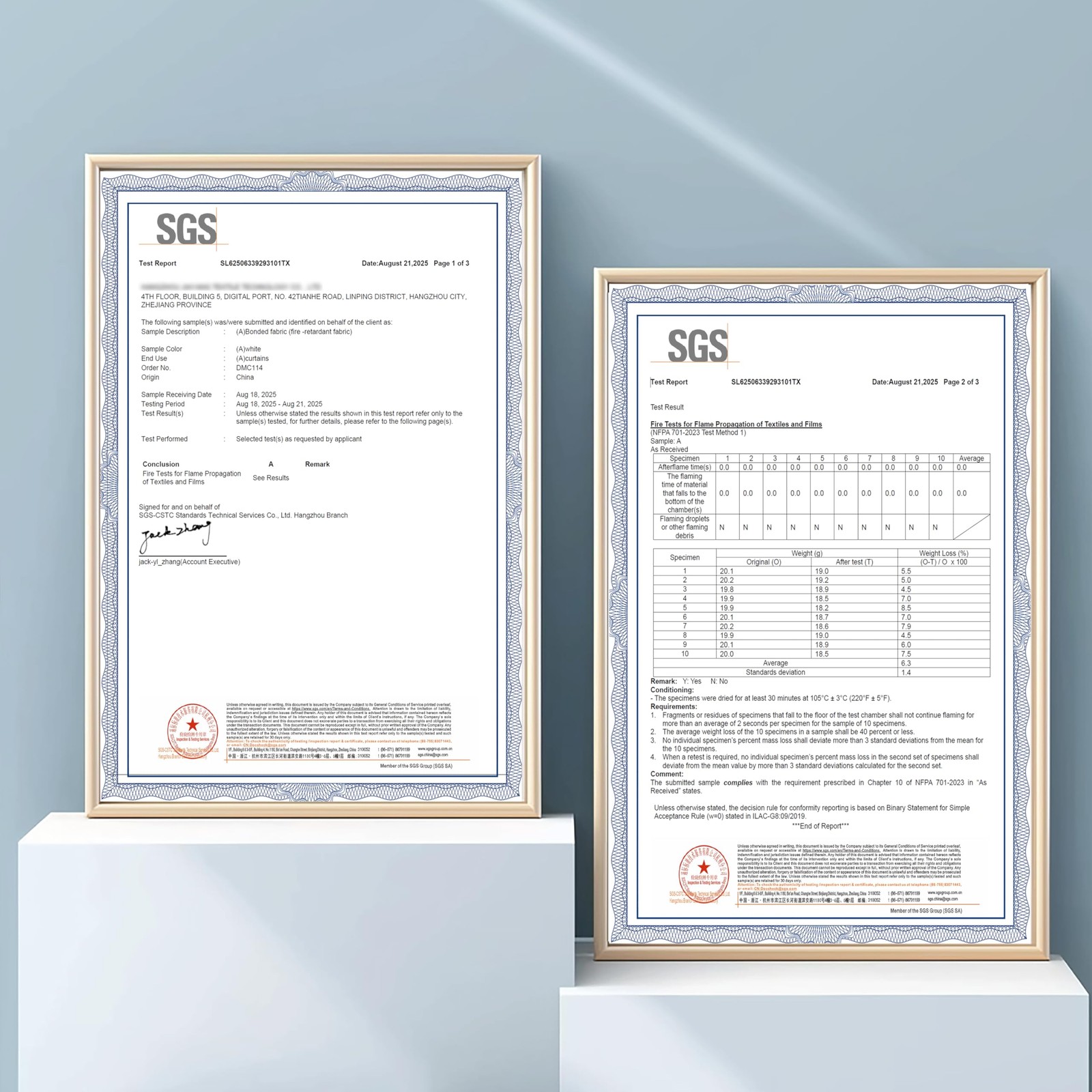 Fire Retardant Fluorine Free NFPA701 Standard Curtains 84 inches 2 Panels 100…