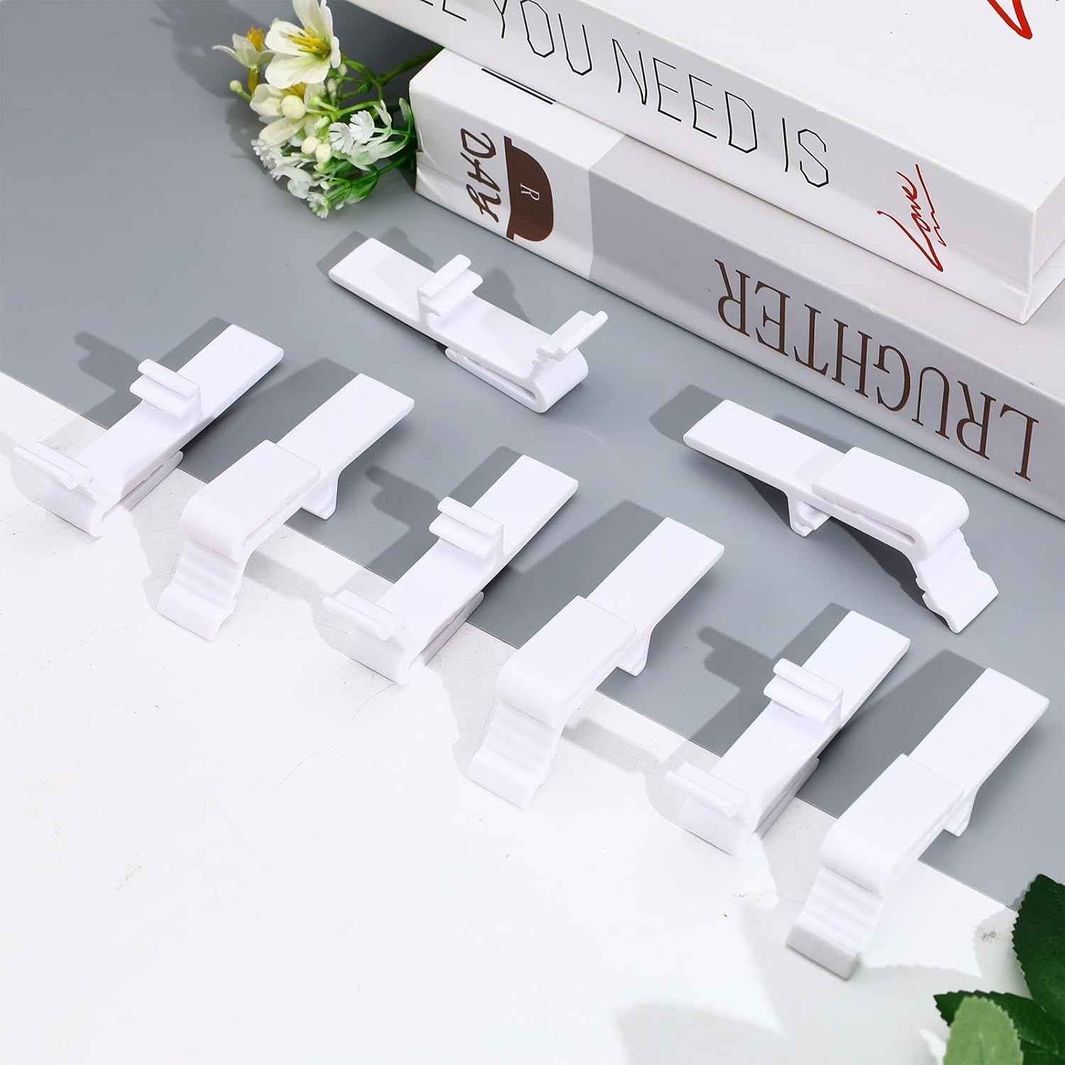 8 Pcs Vertical Blind Clips, Vertical Blinds Replacement Parts Valance Clips