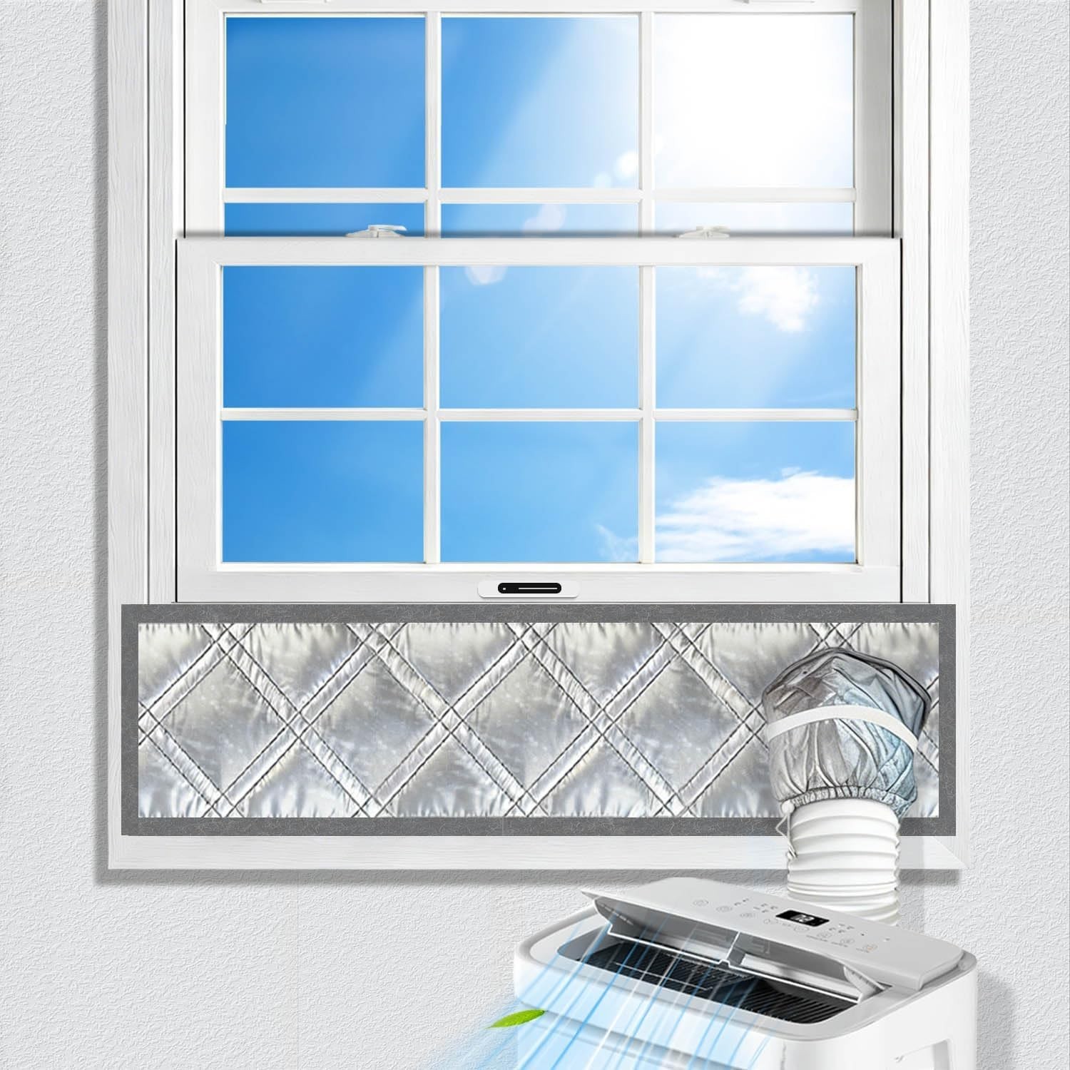 Portable AC Window Seal Kit 71 cm Adjustable Sliding Windows Easy Installation