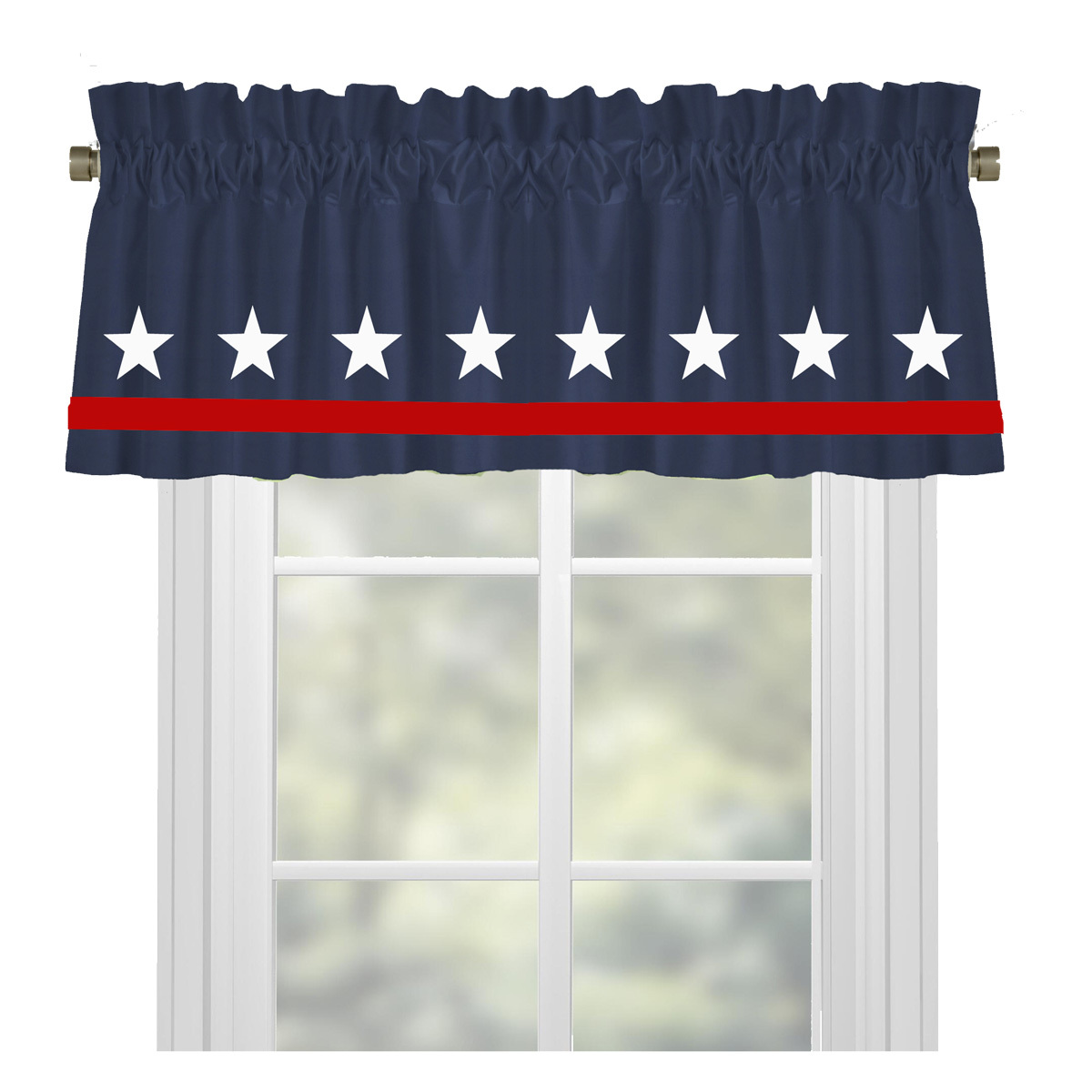 Swordfish Window Valance Curtain in Your Choice of Colors