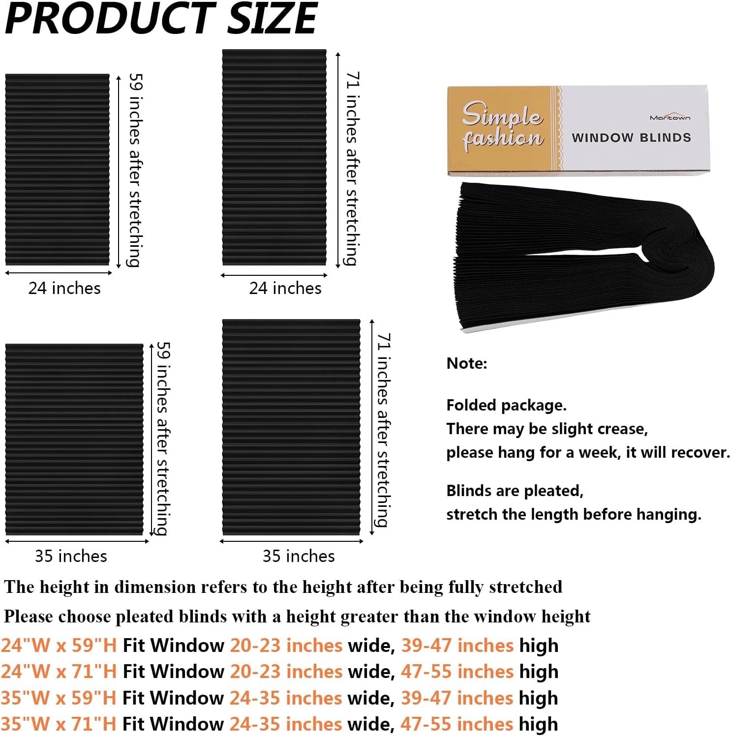 Paper Blinds Temporary Window Blinds Light Filtering No Drill Stick on Cut to…