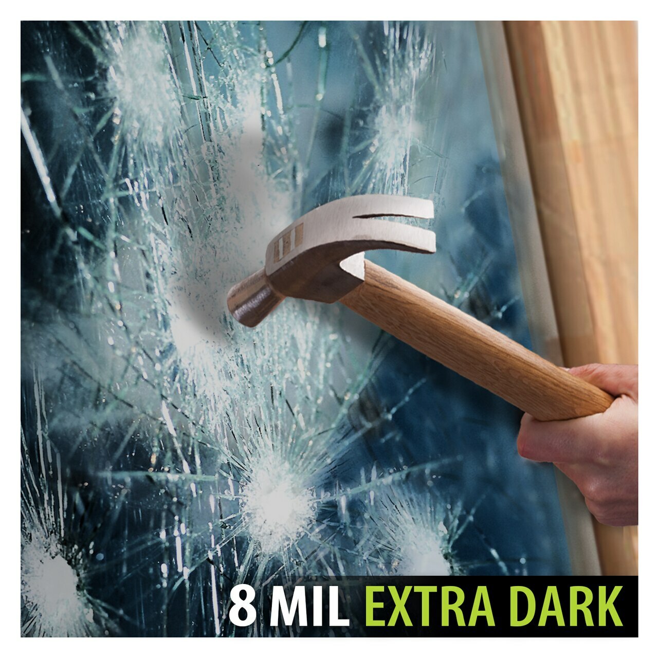 BDF S8MB05 Window Film Security and Daytime Privacy 8 Mil Black 5 (Very Dark)