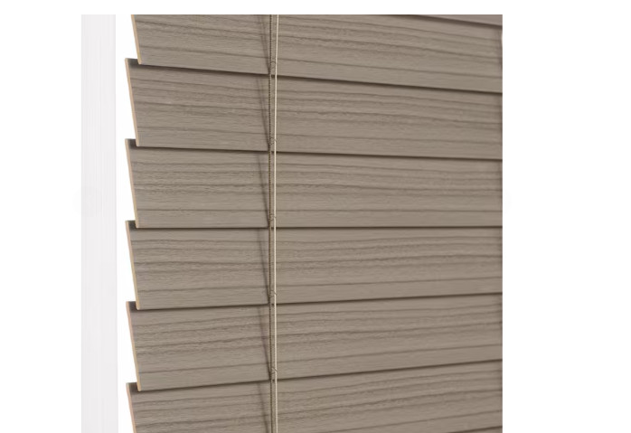 Home Decorators Driftwood Gray Cordless Faux Wood Blinds 35×64 2.5in Slats