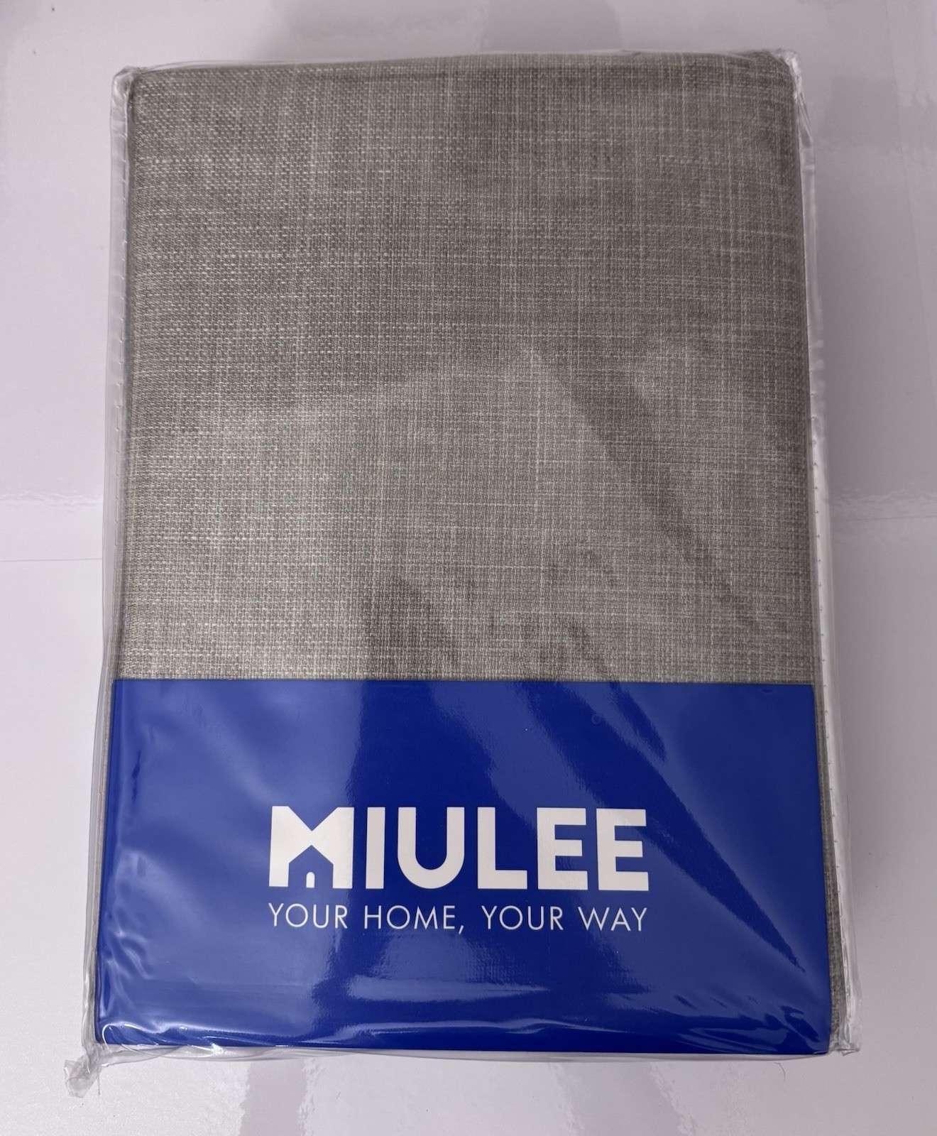 MIULEE Oatmeal Linen Curtain Panels 50×90 Set