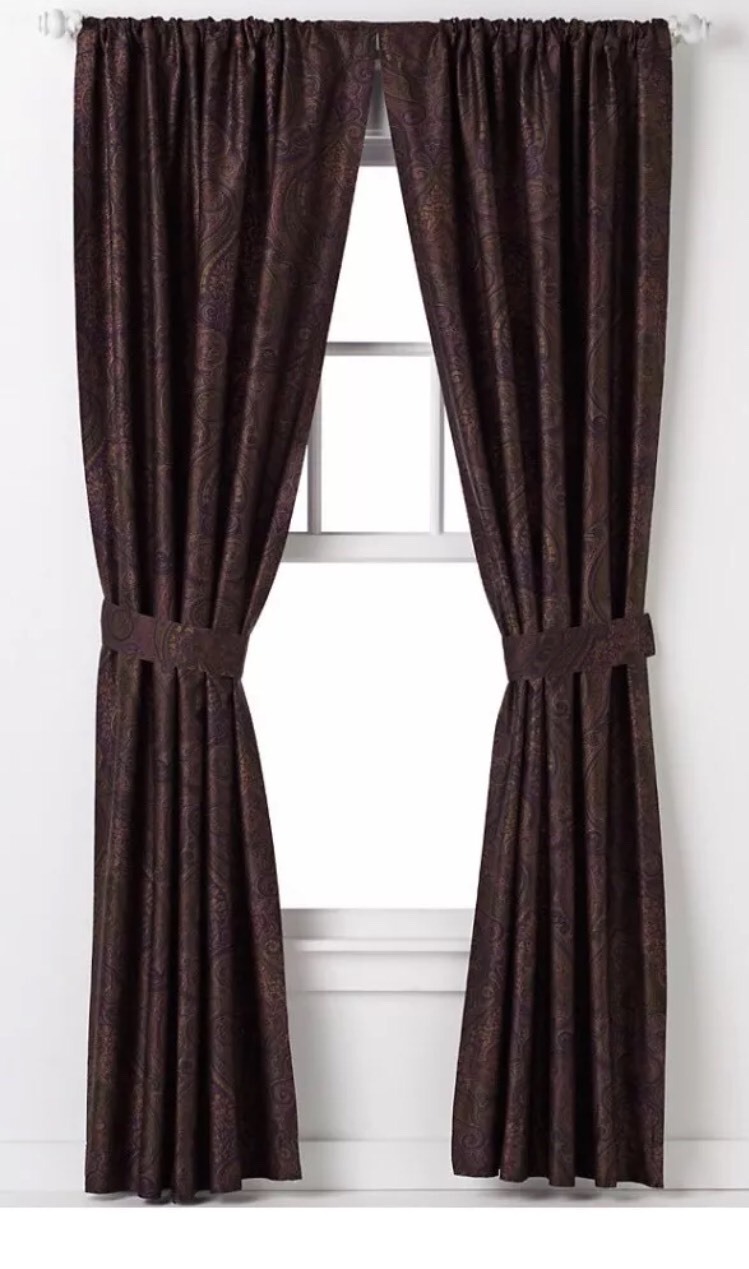 CHAPS Home PRESTON PAISLEY Window VALANCE Size: 80″ x 17″ New SHIP FREE Purple