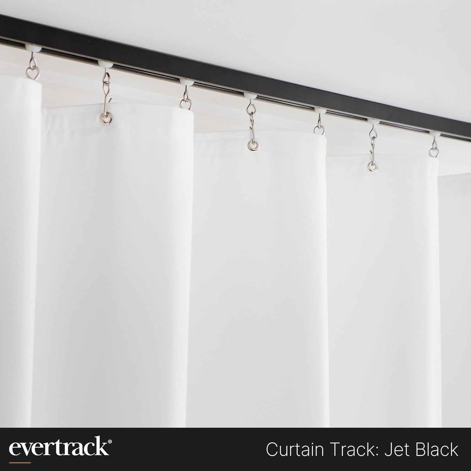 Curtain Track – Ceiling Mounted Curtain Rail for Curtains, Drapes, and Room Divi