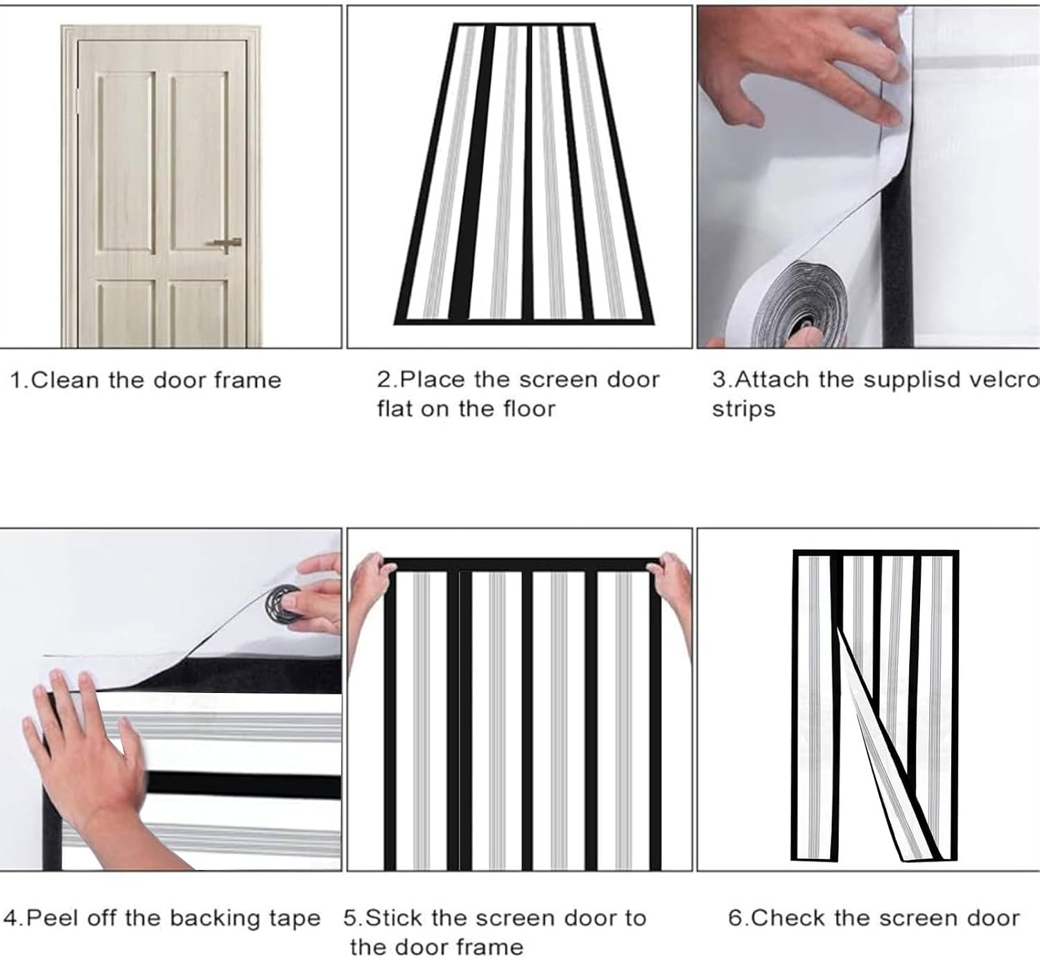 Reversible Left or Right Side Opening Insulated Door Curtain, Keep Cold Out Ther
