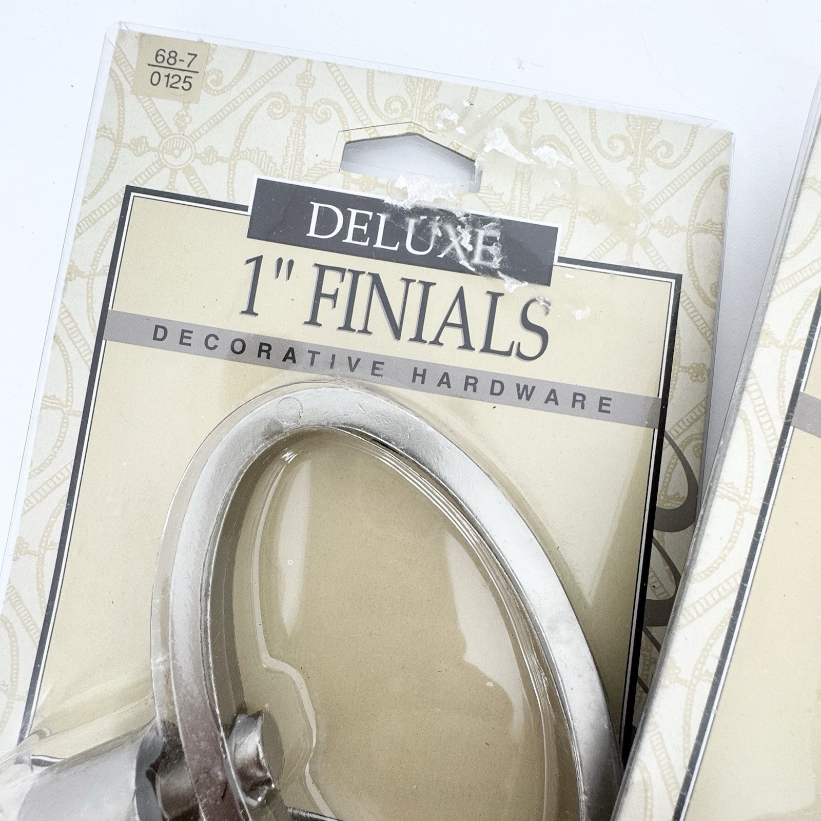 Deluxe Finial Pair 1″ Decorative Window Hardware Lot of 3