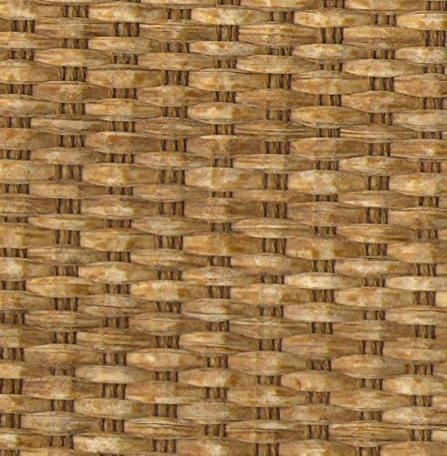 Textured Wicker Woven Cordless Spring Roller Blind Size 36″ Wide x 72″ Long
